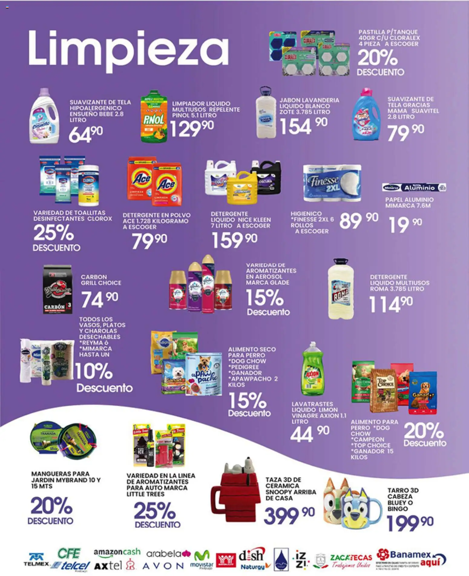 Nuevas ofertas de Alsuper válidas en toda la República Mexicana desde el 01.05.2026. ¡Encuentra las mejores ofertas en Alsuper folleto Zacatecas! | Página: 5 | Productos: Taza, Limpiador, Lavavajillas, Bowl