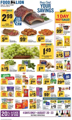 Preview of Food Lion weekly ads valid from 08/19/2026