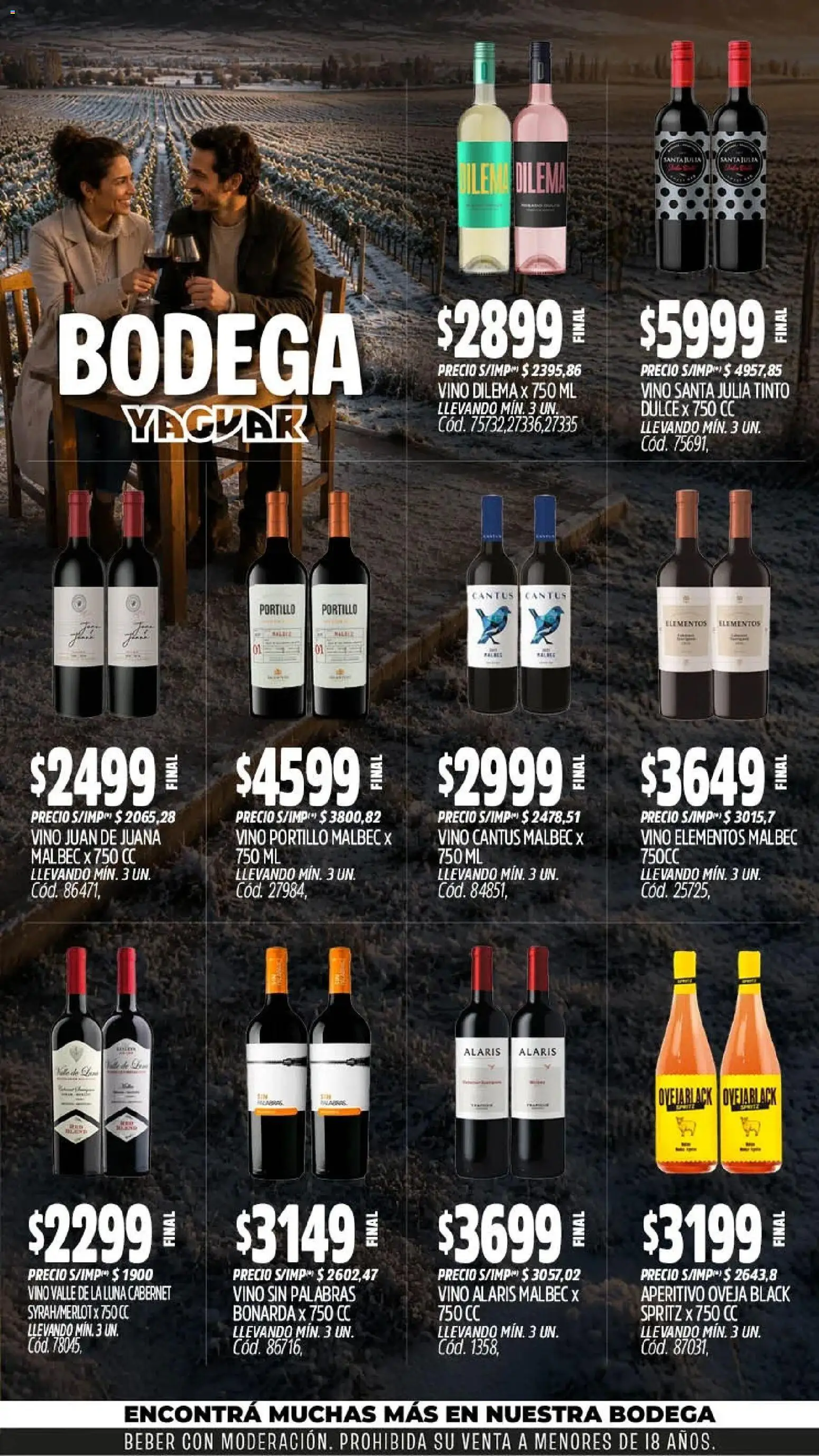 Yaguar - Oferta Semanal San Juan │ válido desde el 20/07/2026 | Página: 4 | Productos: Vino