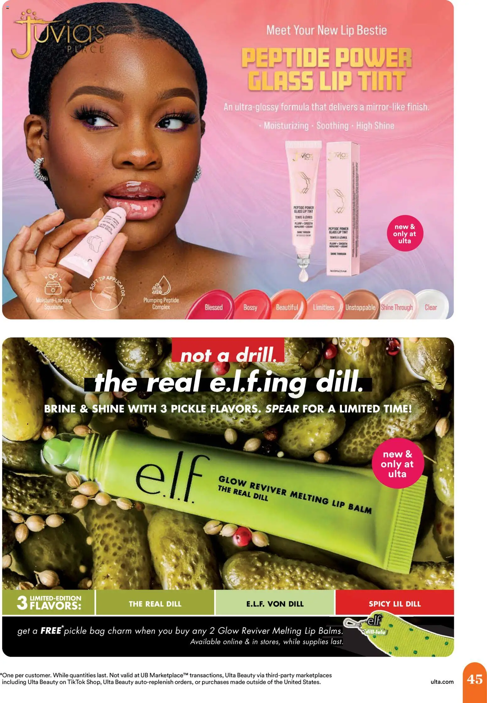 Ulta Beauty Weekly Ad - valid from 08/28/2026 | Page: 45 | Products: Lip balm, Dill, Bag