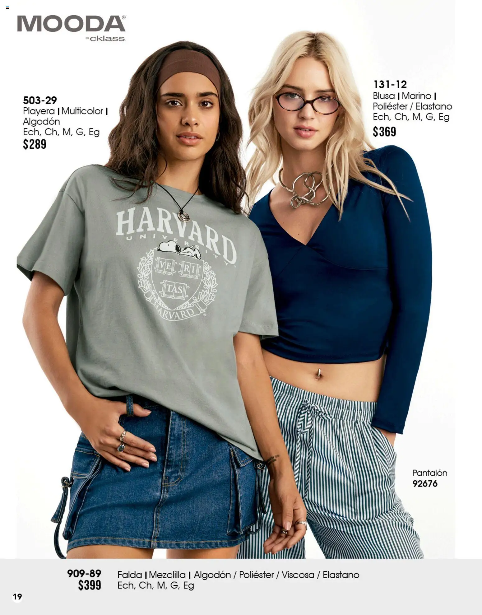 Nuevas ofertas de Cklass válidas en toda la República Mexicana desde el 08/07/2026. ¡Encuentra las mejores ofertas en Cklass catálogo Mooda! | Página: 20 | Productos: Blusa, Algodón, Playera, Falda