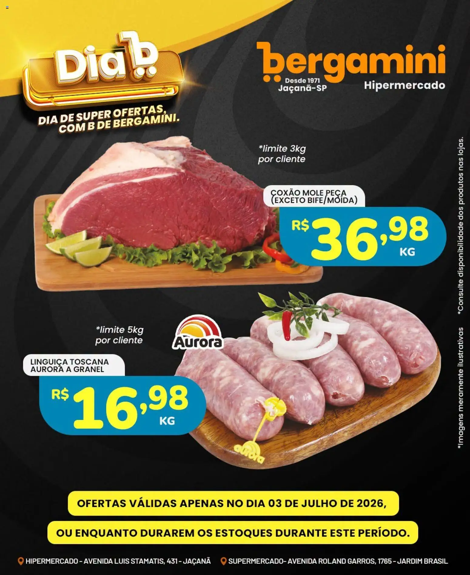 Supermercado Bergamini Folheto - válido de 03/07/2026 | Página: 1