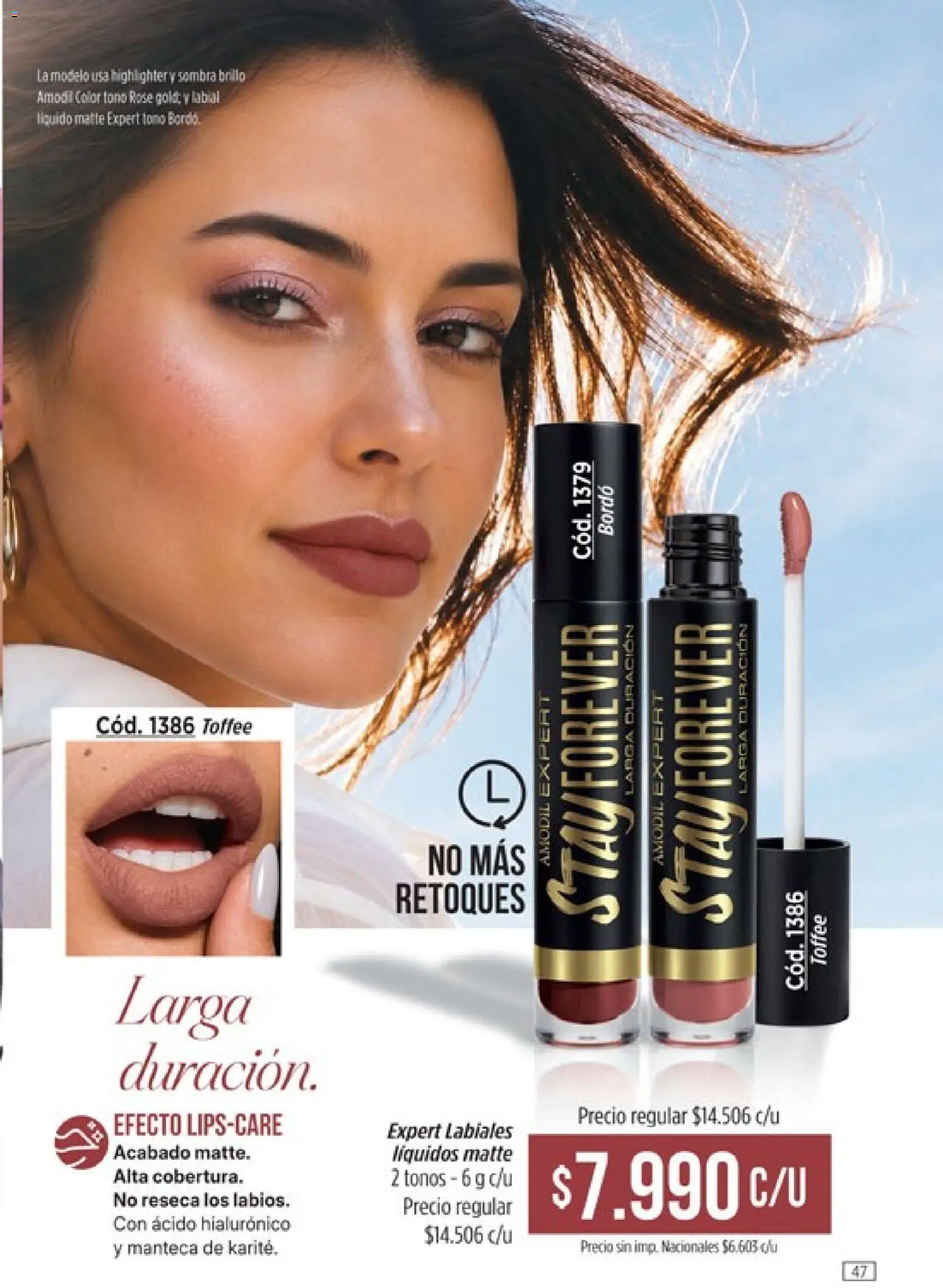 Catálogo Amodil Campaña 14 │ válido desde el 07/08/2026 | Página: 47 | Productos: Sombra, Brillo, Manteca