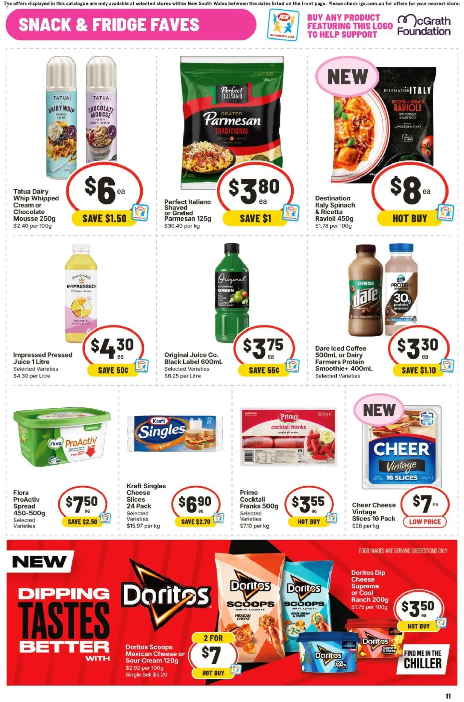 IGA catalogue - valid from 23/09/2026 | Page: 11 | Products: Jasmine rice, Tea, Roast, Vanilla