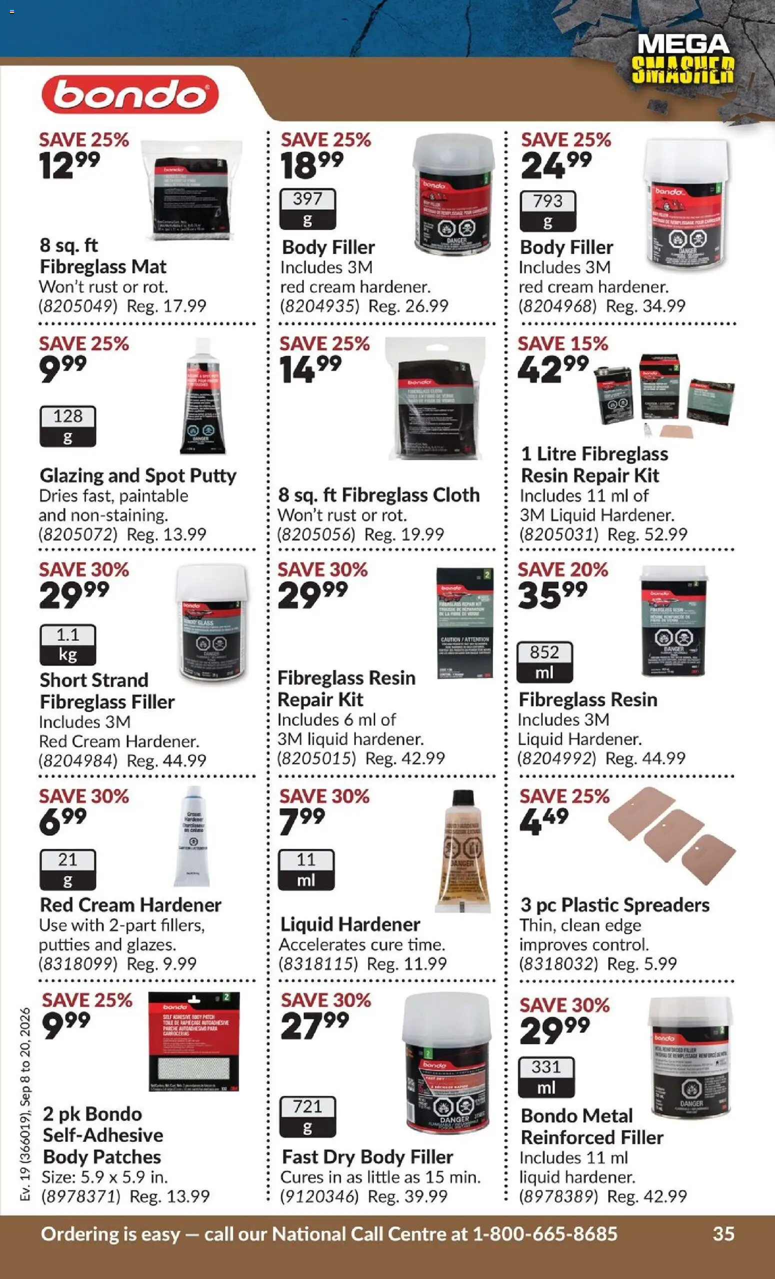Princess Auto flyer valid from Sep 8, 2026 | Page: 38 | Products: Cream, PC, Bread