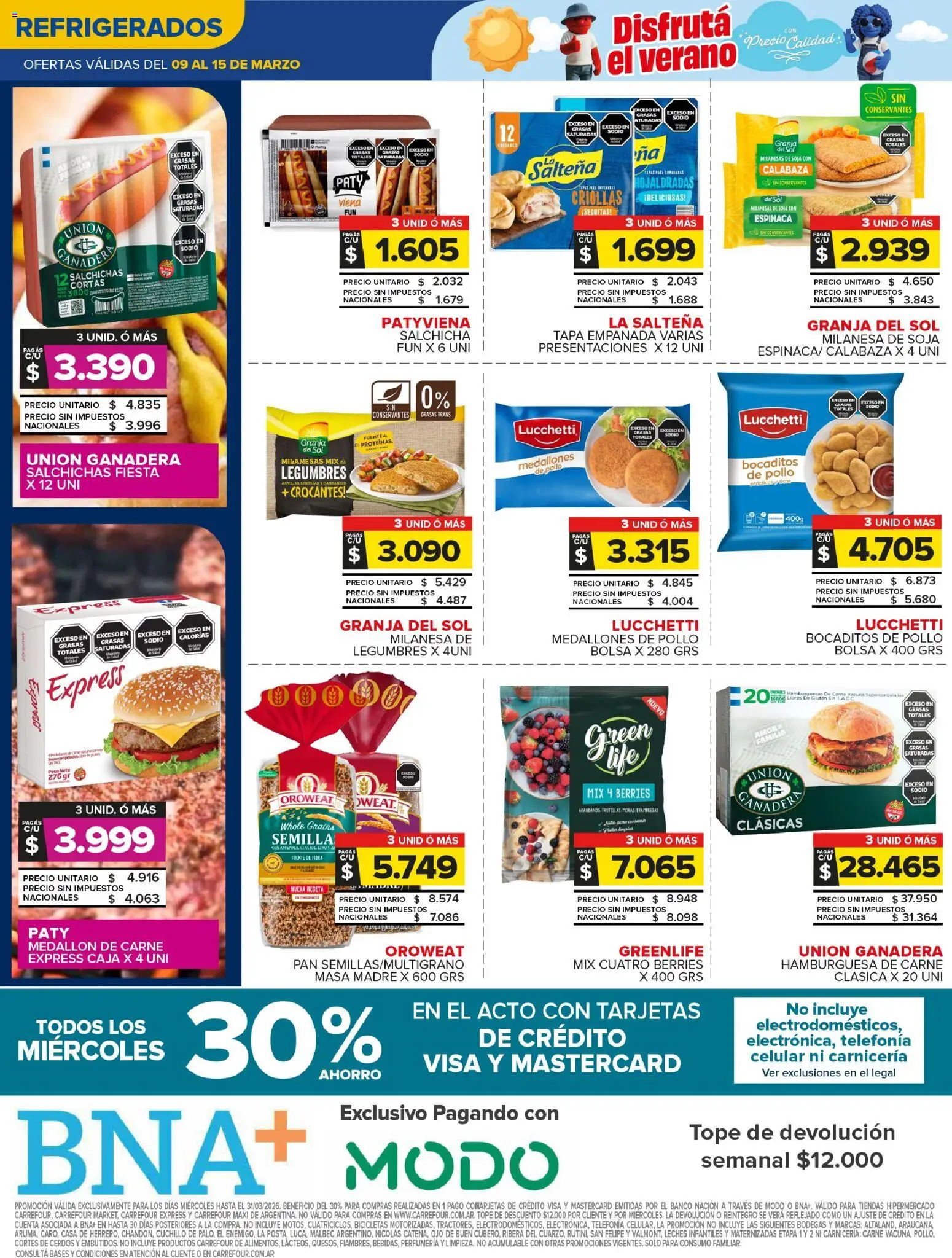 Carrefour Maxi catálogo │ válido desde el 09.03.2026 | Página: 10 | Productos: Bolsa, Peso, Pollo, Lentejas