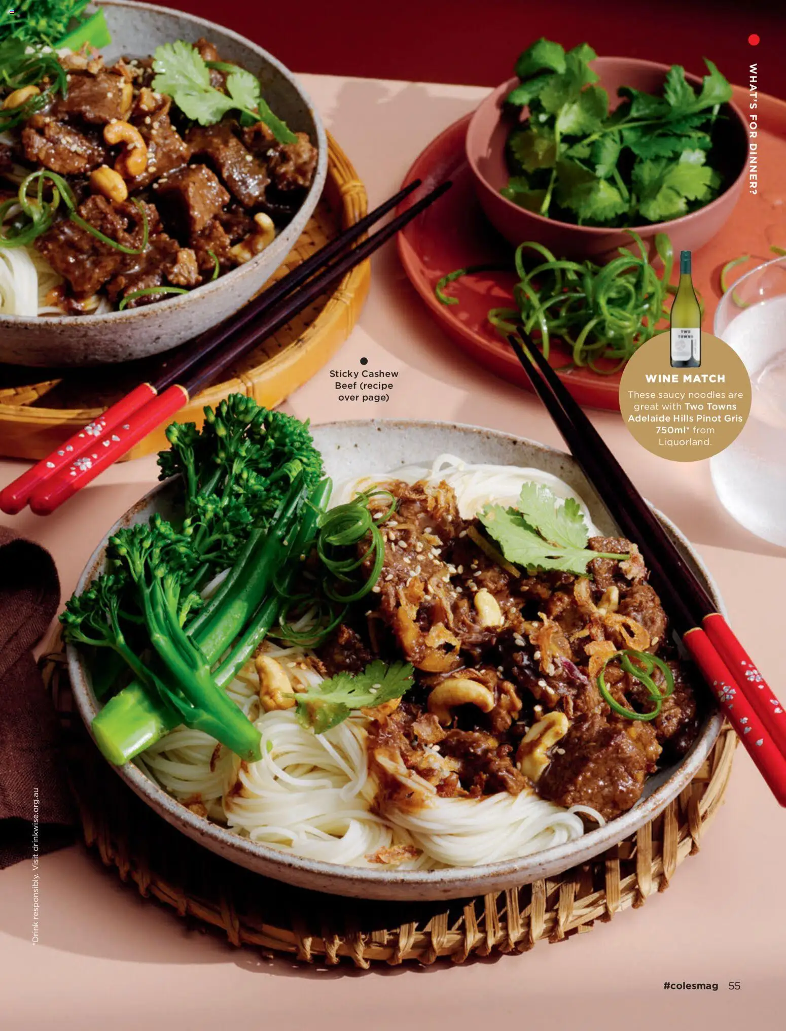 Coles catalogue - valid from 01/07/2026 | Page: 55 | Products: Wine, Noodles, Beef