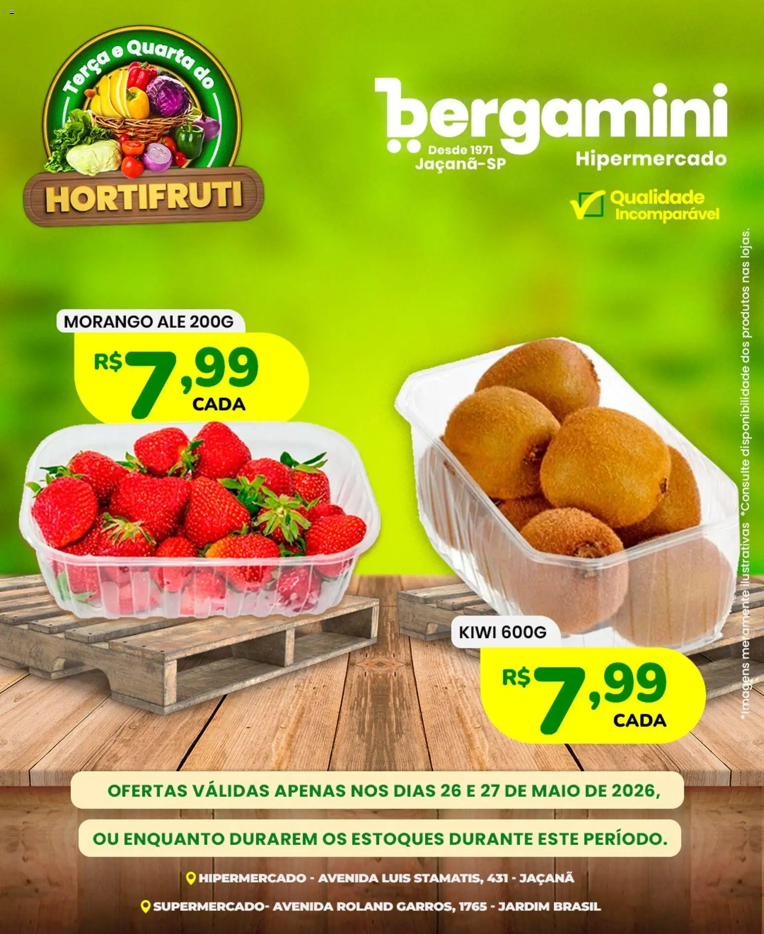 Supermercado Bergamini Folheto - válido de 26.05.2026 | Página: 10 | Produtos: Maiô, Kiwi