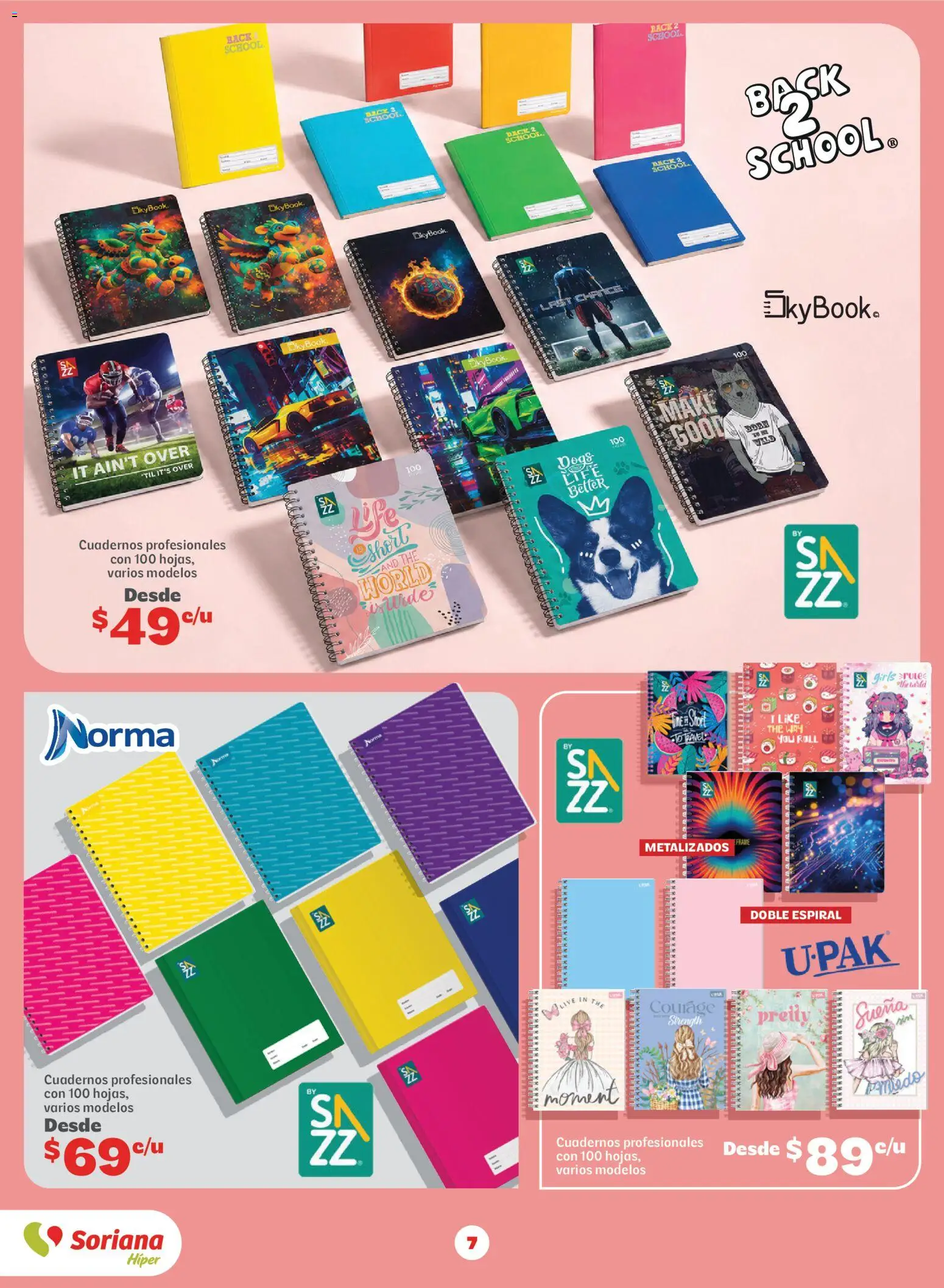 Nuevas ofertas de Soriana válidas en toda la República Mexicana desde el 20/07/2026. ¡Encuentra las mejores ofertas en Soriana Regresa a clases ¡Bien listo! Híper Nacional! | Página: 7 | Productos: Short
