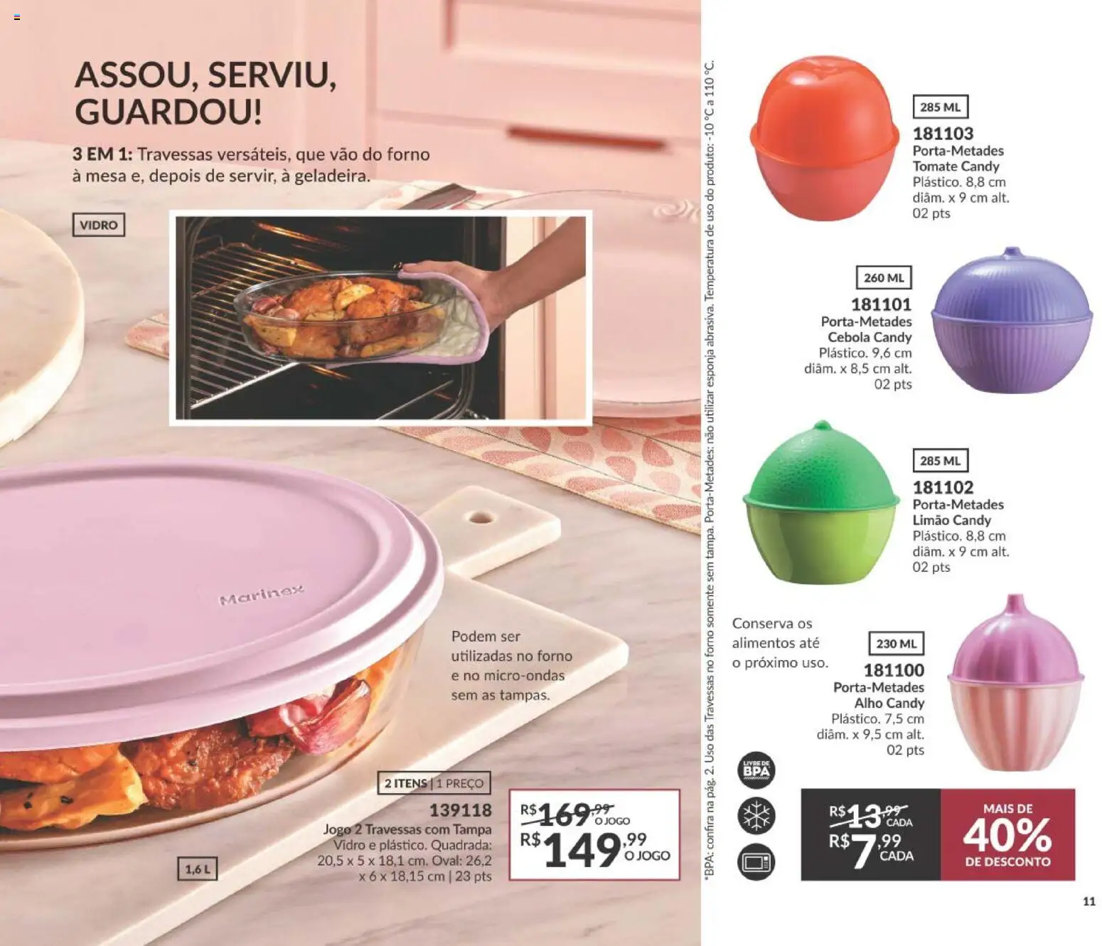 Avon Folheto - válido de 01/09/2026 | Página: 11 | Produtos: Forno, Alho, Microondas, Alimentos