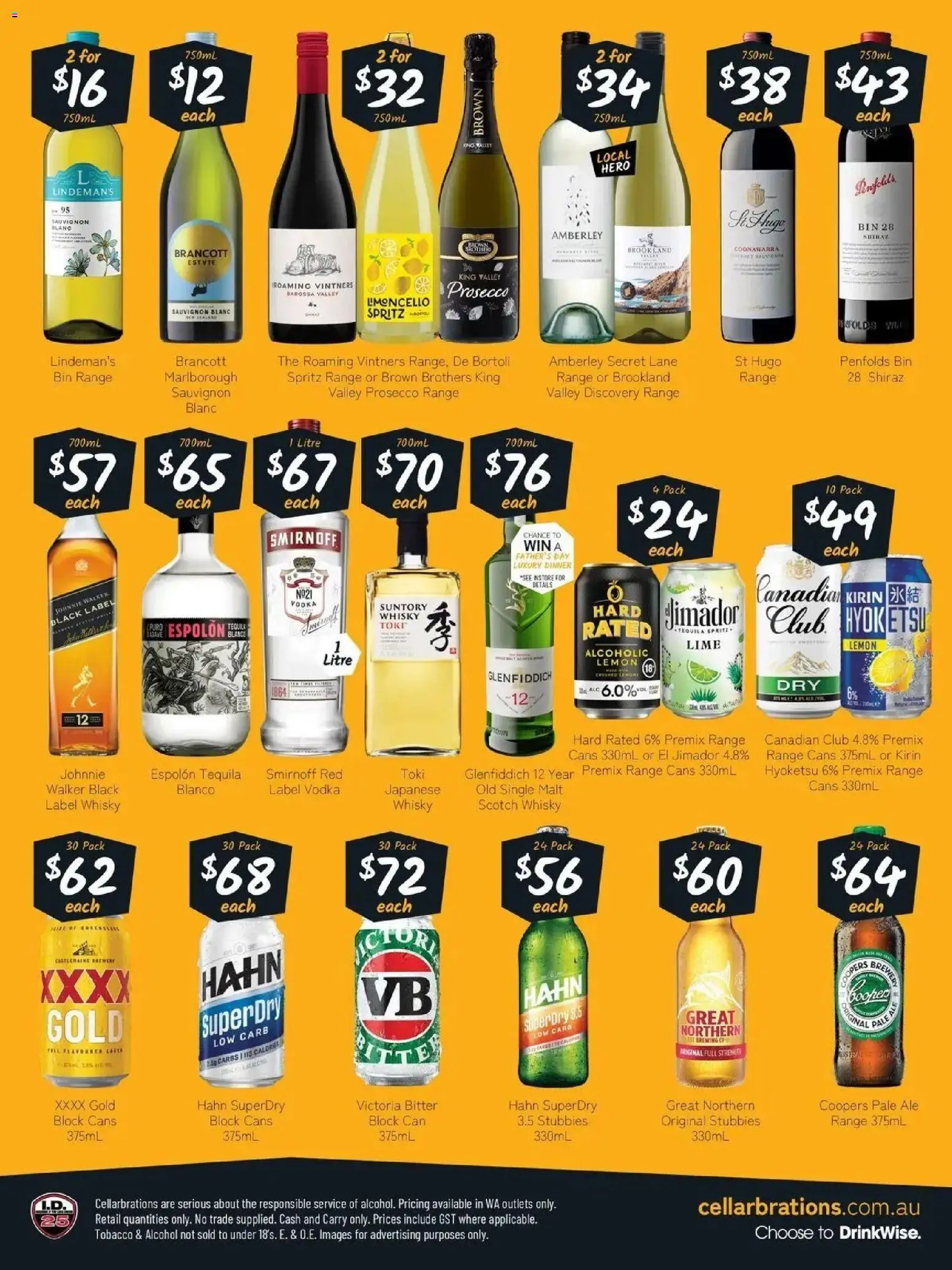 Cellarbrations catalogue Cottesloe - 24/08/2026 > weekly / monthly specials | Page: 2 | Products: Vodka, Lemon, Lime, Sprite