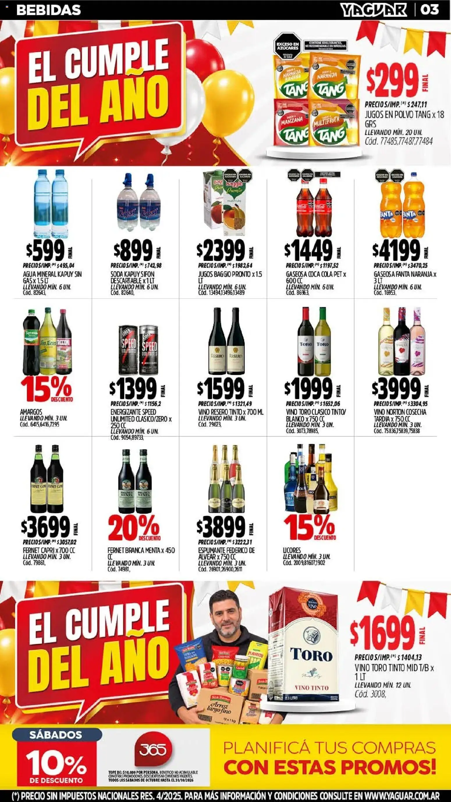 Yaguar - Oferta Semanal Chaco │ válido desde el 19/10/2026 | Página: 4