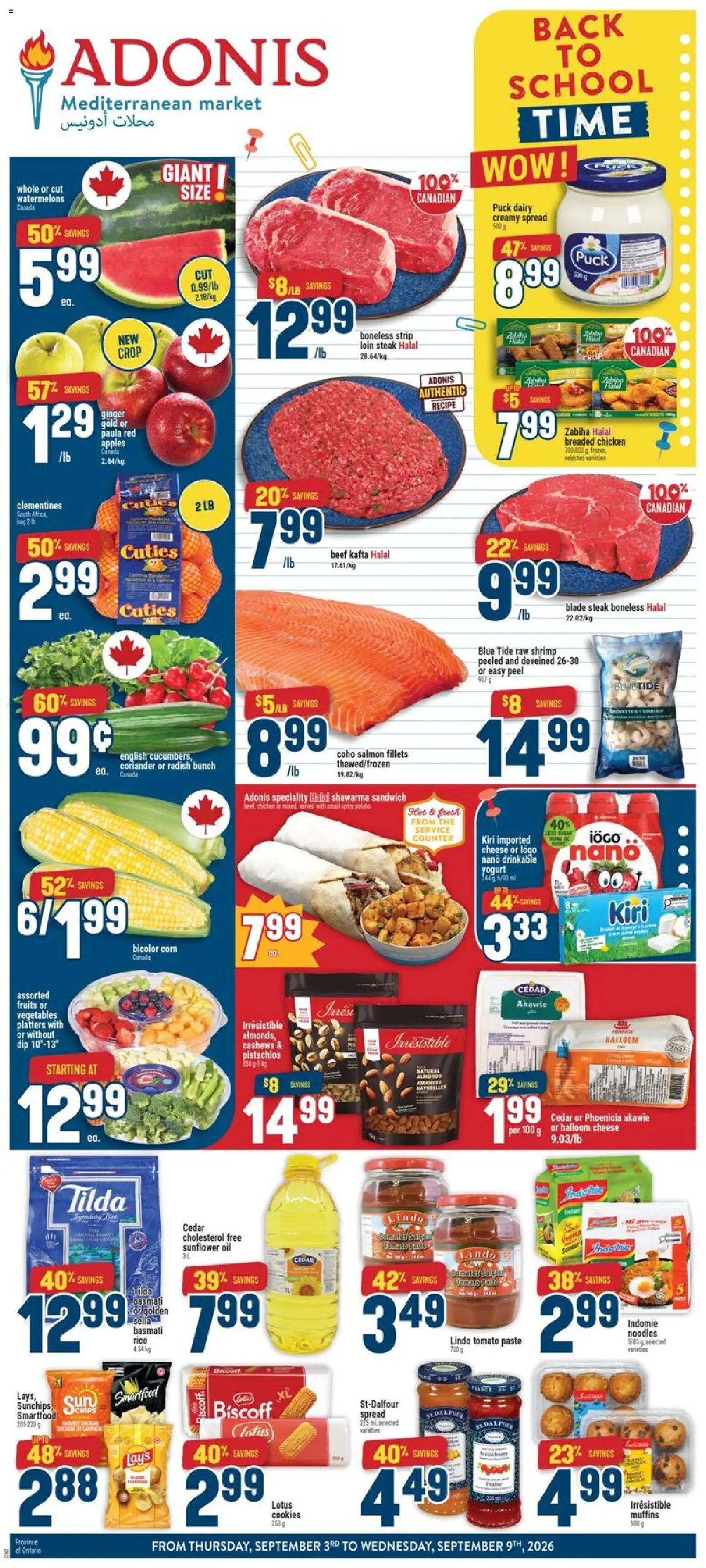 Adonis flyer valid from Sep 3, 2026 | Page: 1
