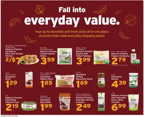 Preview of Hannaford weekly ads valid from 09/13/2026 | Page: 18 | Products: Chicken, Olives, Noodles, Raisins