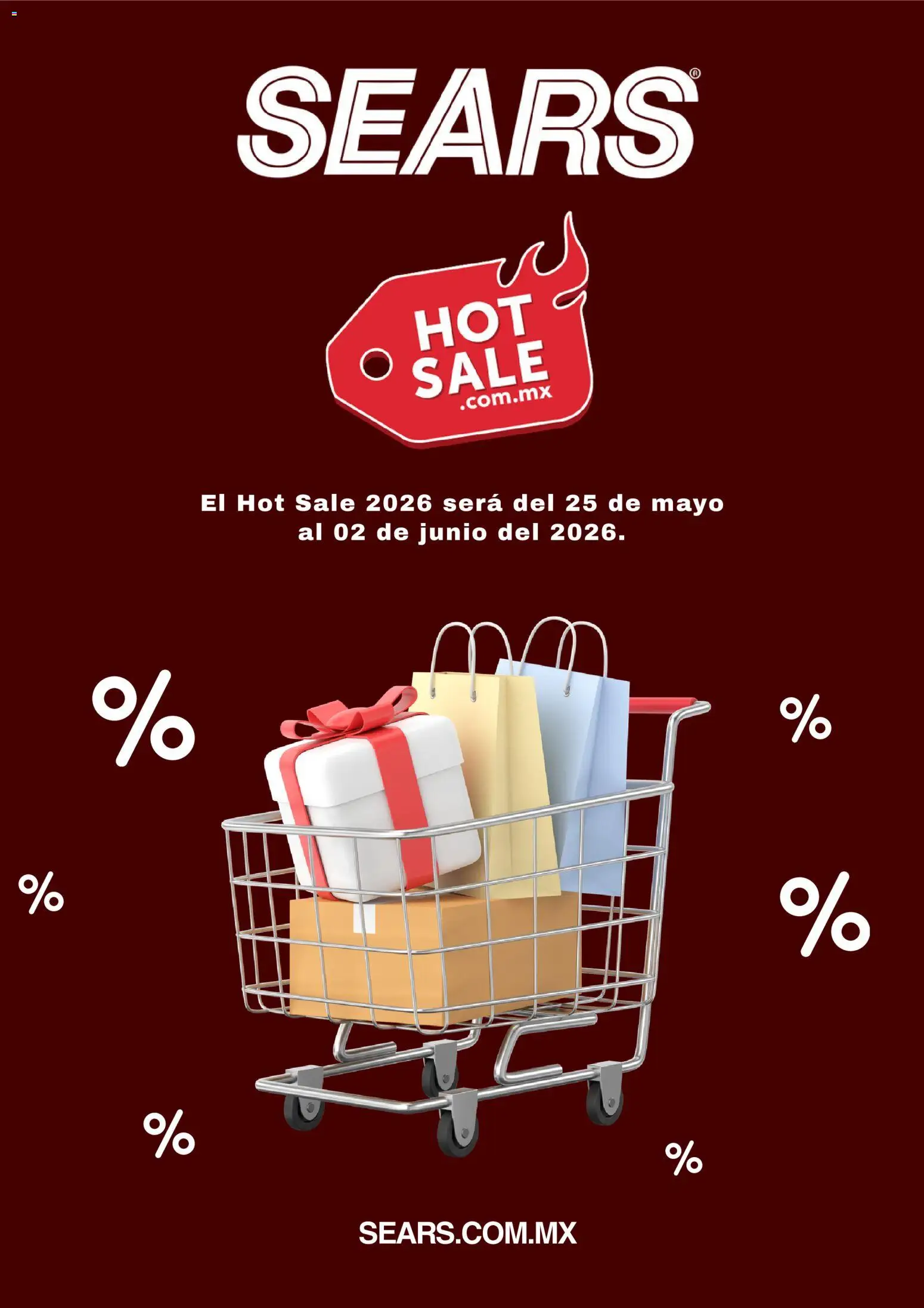 Nuevas ofertas de Sears válidas en toda la República Mexicana desde el 25.05.2026. ¡Encuentra las mejores ofertas en Sears Hot Sale! | Página: 1