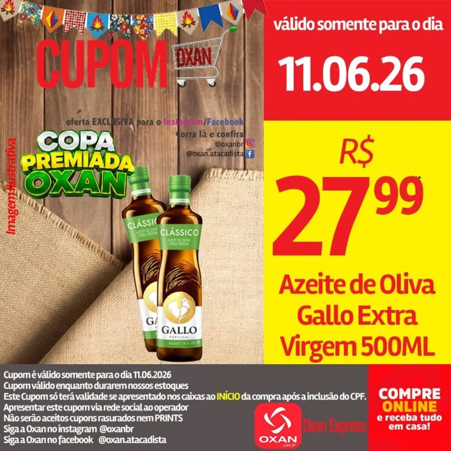 Oxan Atacadista Folheto - válido de 11.06.2026 | Página: 4 | Produtos: Copa, Azeite
