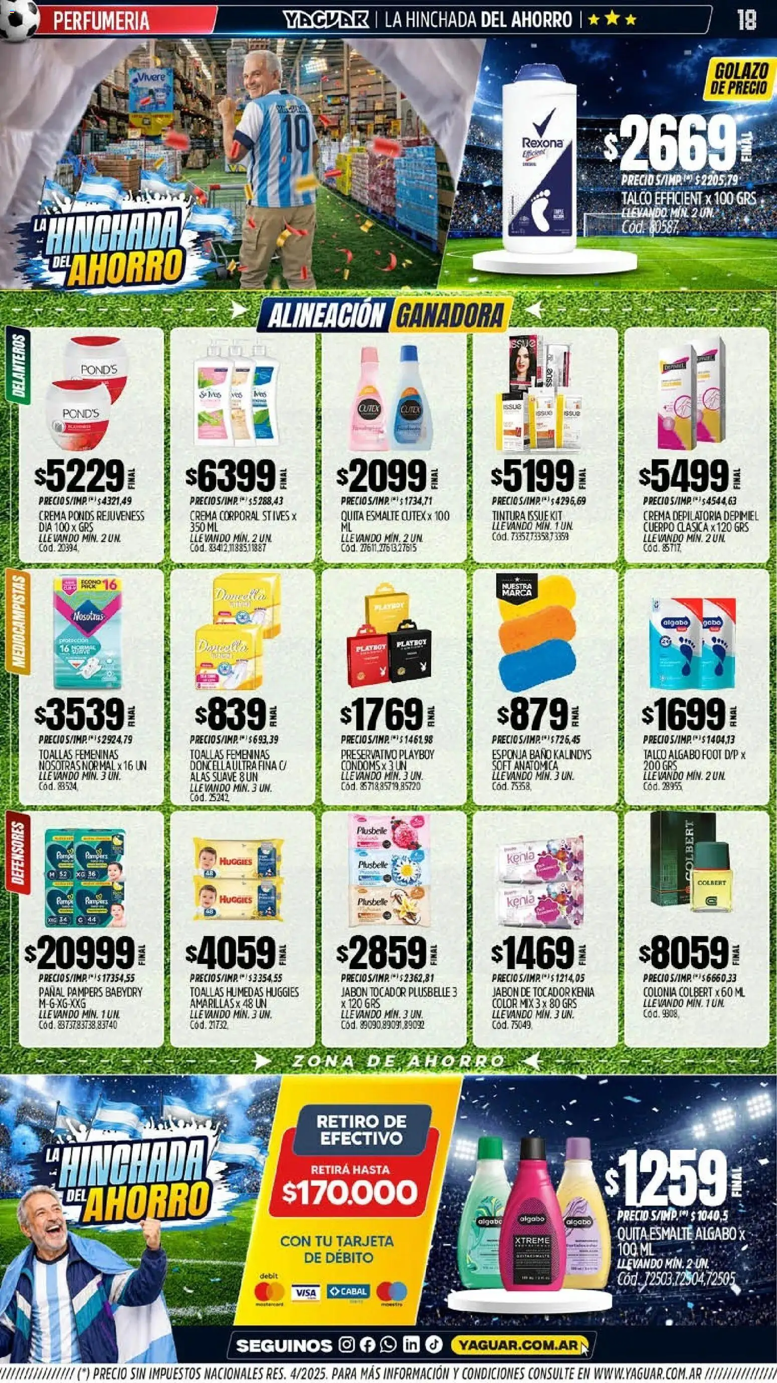Yaguar - Oferta Semanal Parque Chacabuco │ válido desde el 15.06.2026 | Página: 18 | Productos: Toallas, Baño, Jabón, Crema depilatoria