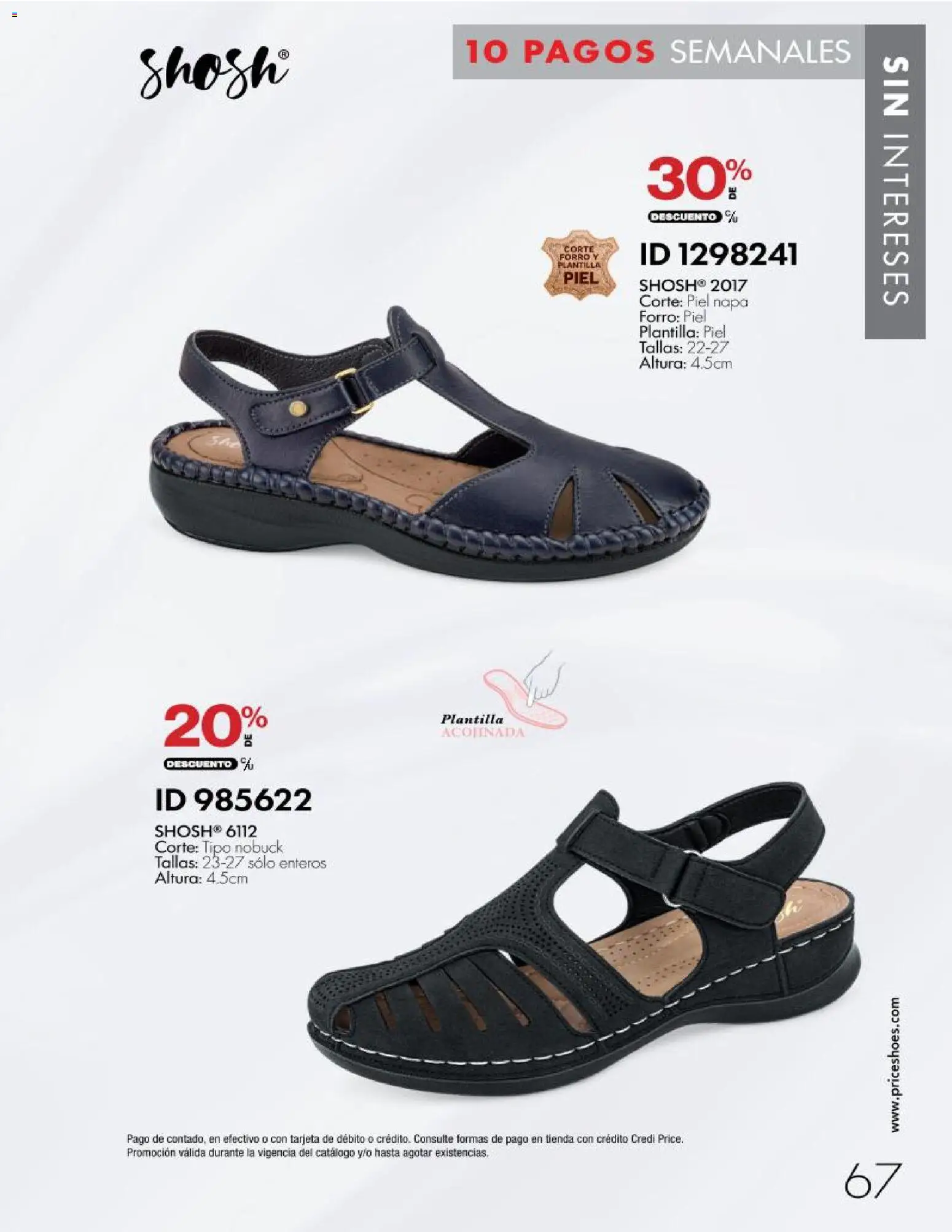 Nuevas ofertas de Price Shoes válidas en toda la República Mexicana desde el 28/10/2026. ¡Encuentra las mejores ofertas en Price Shoes catálogo 10 pagos sin intereses! | Página: 67