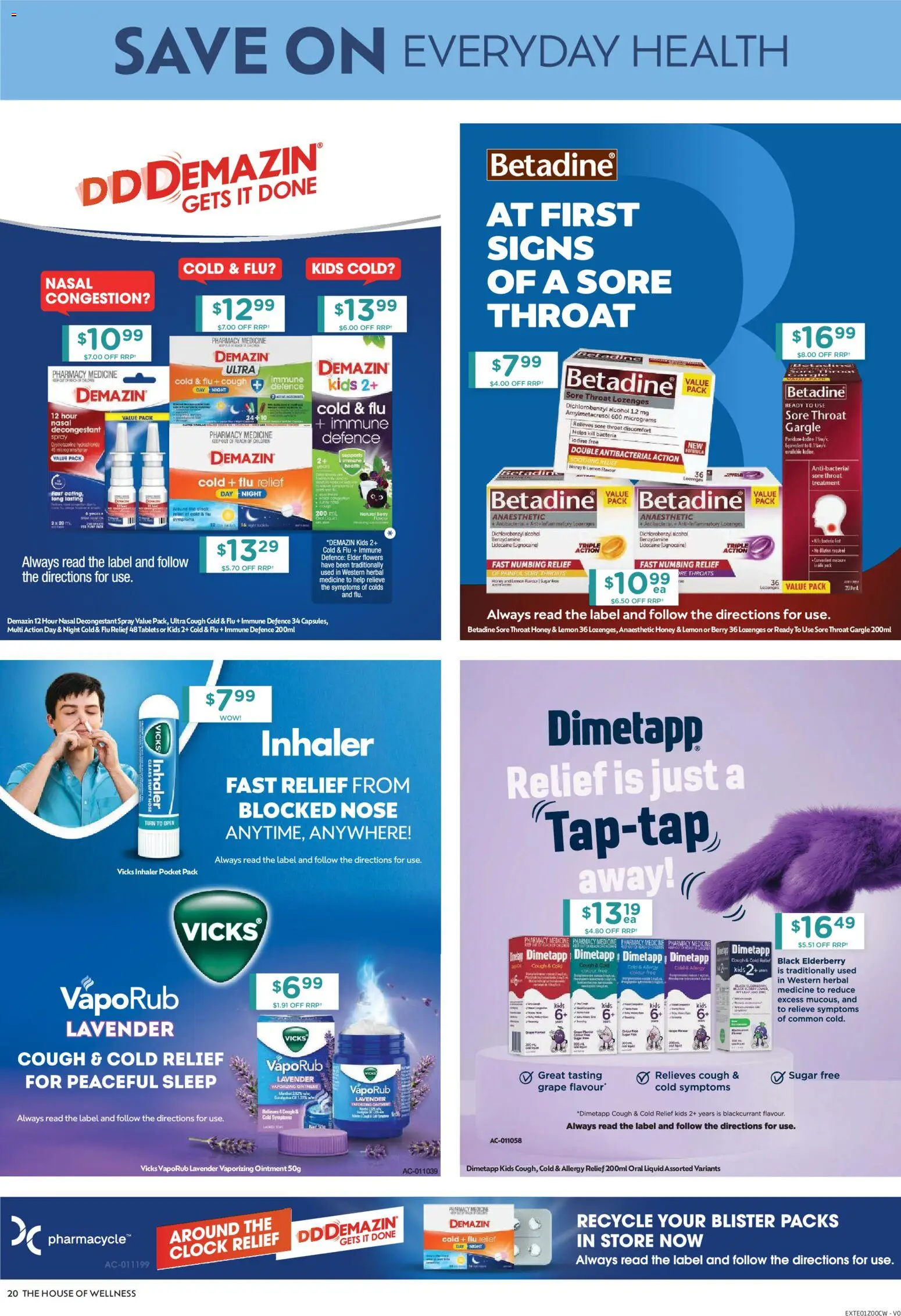 Chemist Warehouse catalogue - valid from 17/07/2026 | Page: 20 | Products: Honey, Sugar, VapoRub, Tablets
