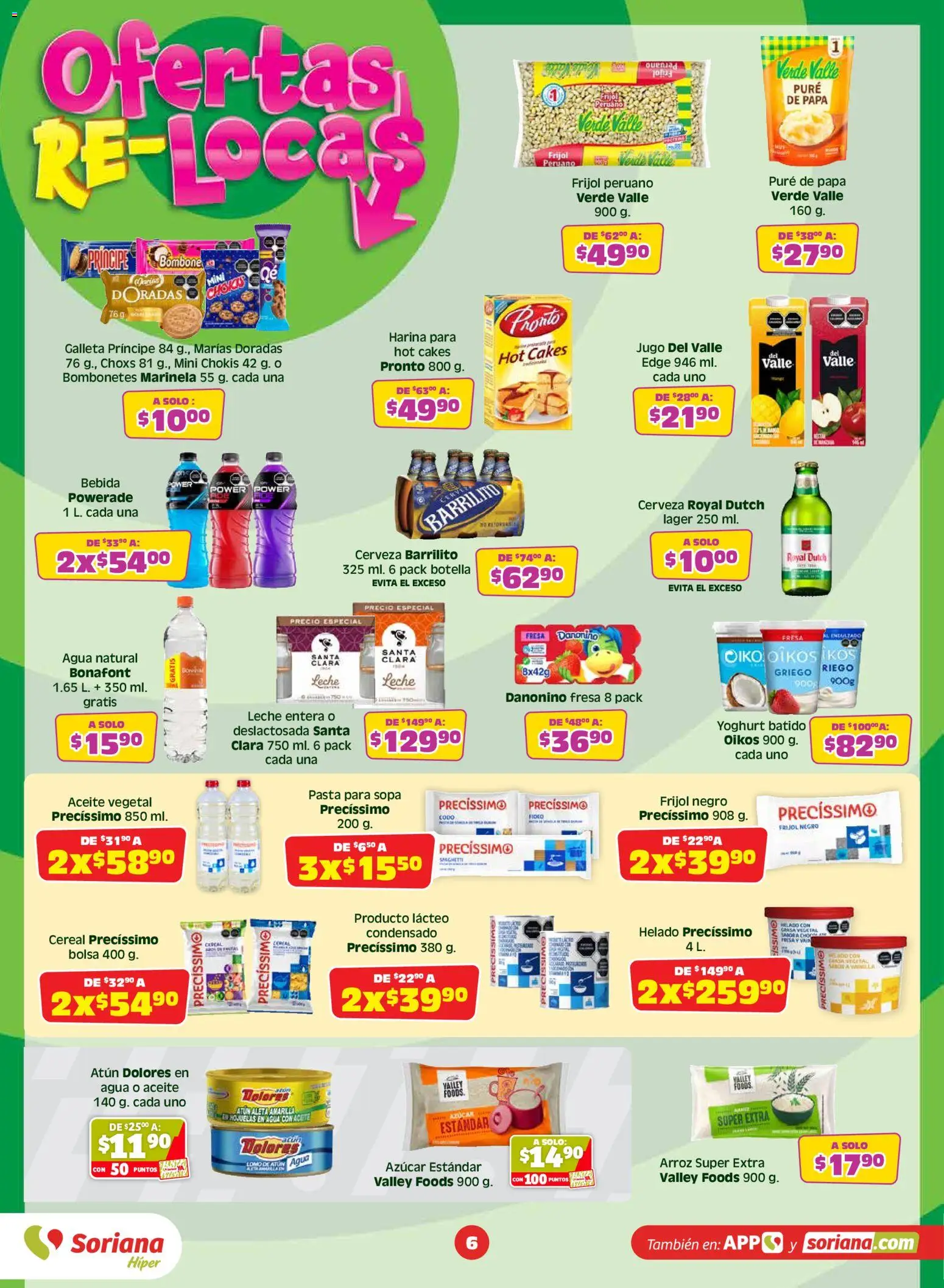 Nuevas ofertas de Soriana válidas en toda la República Mexicana desde el 10/07/2026. ¡Encuentra las mejores ofertas en Soriana folleto! | Página: 6