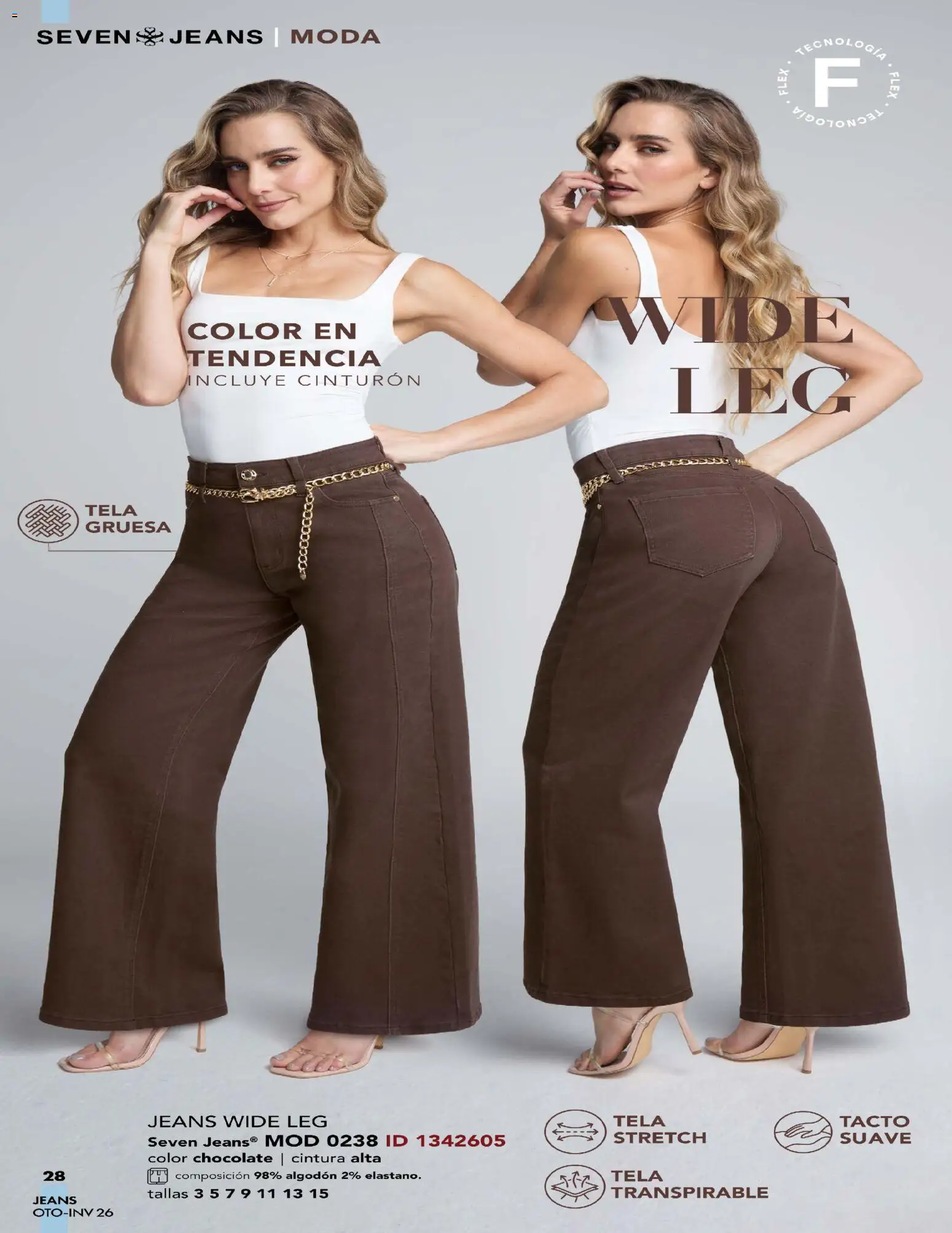 Nuevas ofertas de Price Shoes válidas en toda la República Mexicana desde el 03/08/2026. ¡Encuentra las mejores ofertas en Price Shoes catálogo Seven Jeans! | Página: 28 | Productos: Cinturón, Chocolate, Algodón