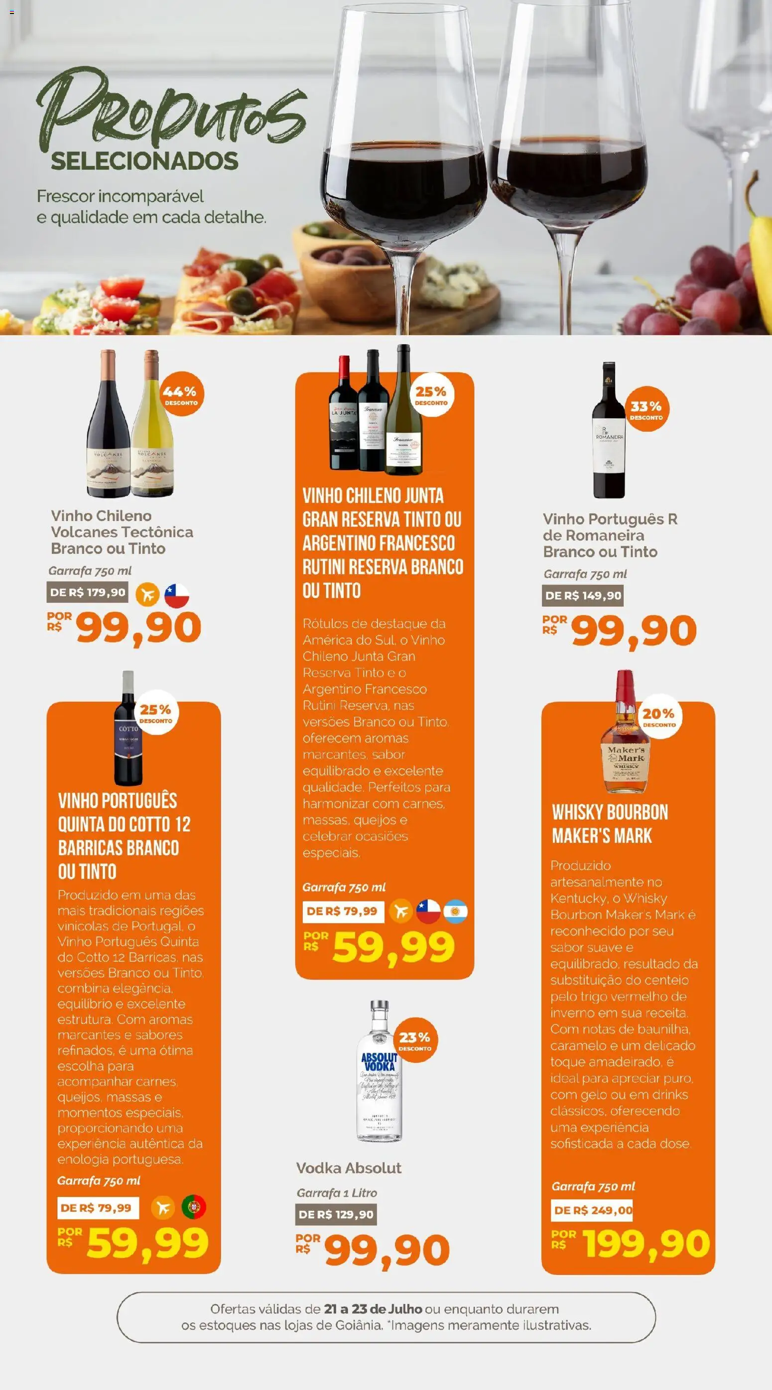 Oba Hortifruti Folheto - válido de 21/07/2026 | Página: 8 | Produtos: Centeio, Whisky, Bourbon, Vodka