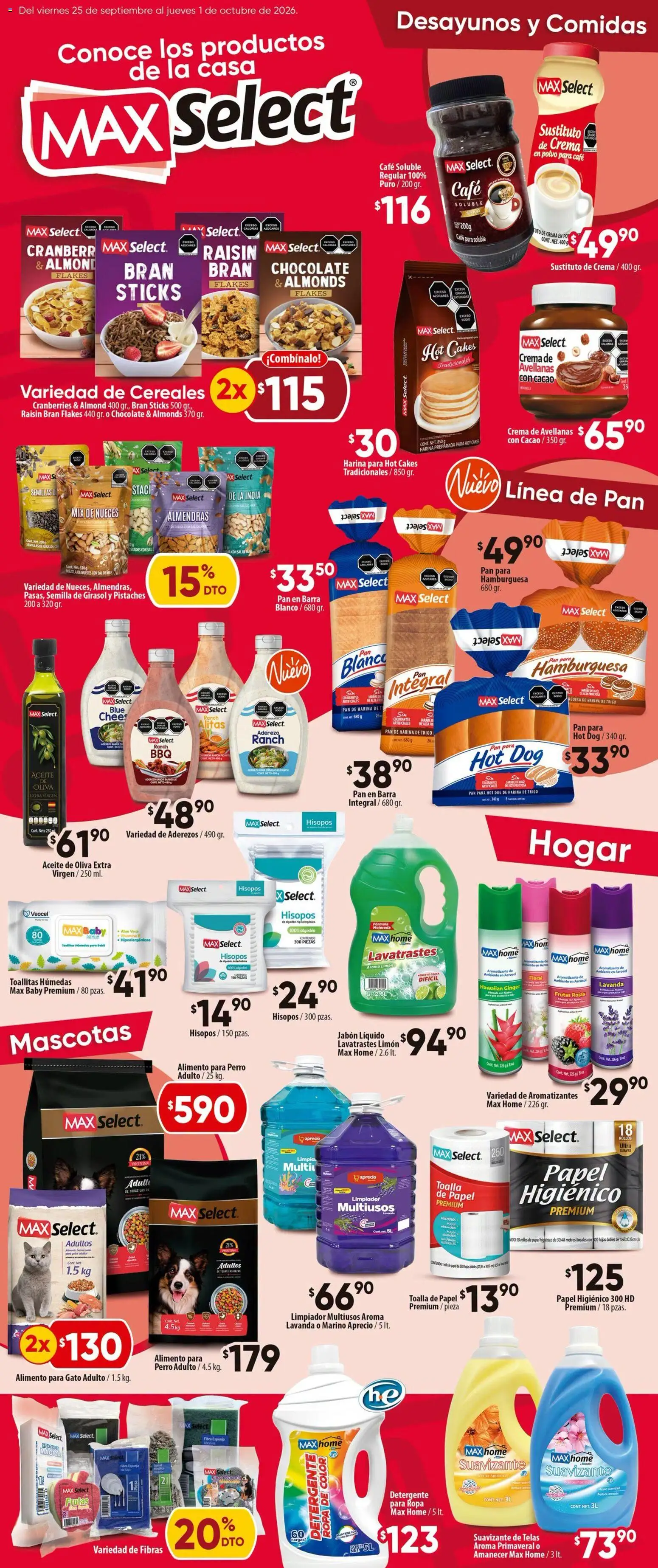 Nuevas ofertas de Calimax válidas en toda la República Mexicana desde el 25/09/2026. ¡Encuentra las mejores ofertas en Calimax folleto! | Página: 5 | Productos: Aceite de oliva extra virgen, Esponja, Café, Suavizante de telas