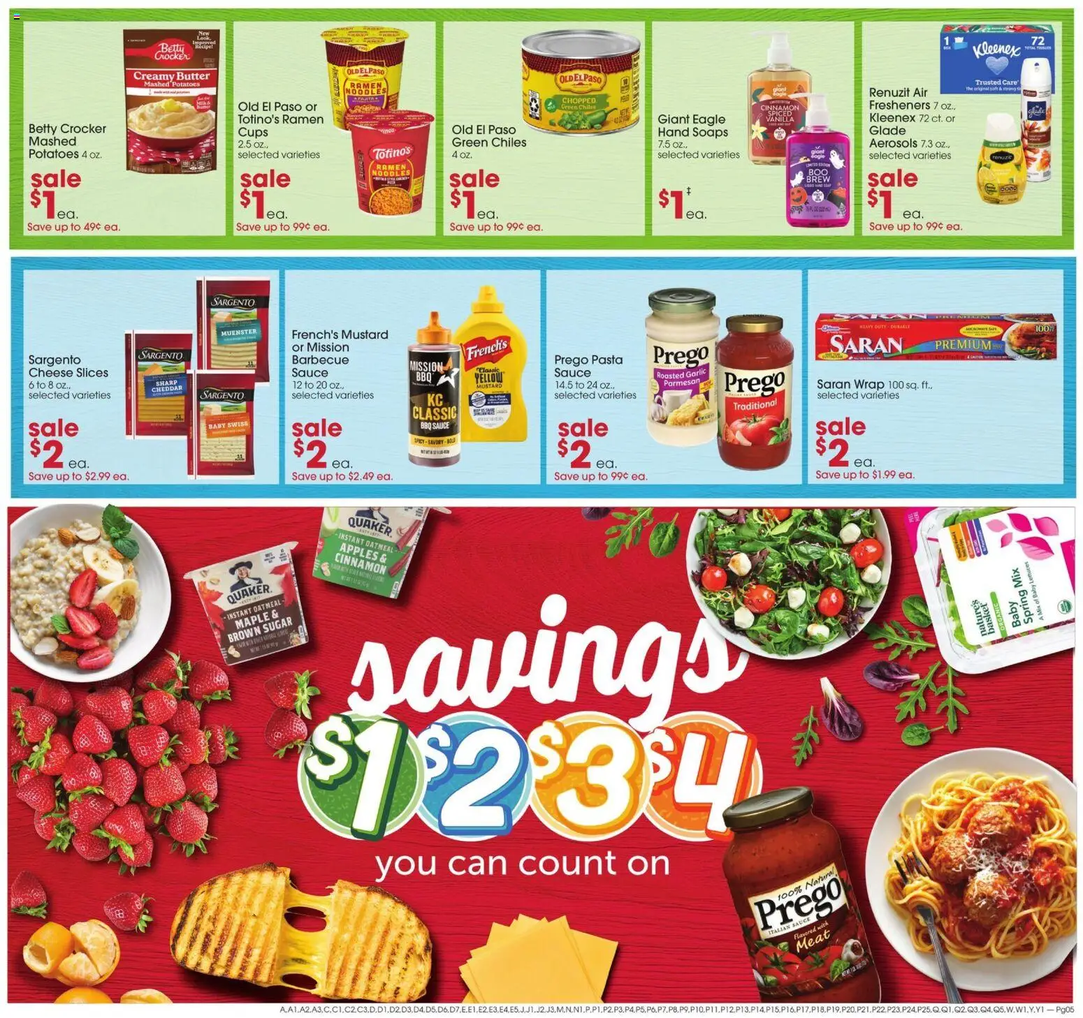 Giant Eagle Weekly Ad - valid from 08/27/2026 | Page: 3 | Products: Noodles, Mustard, Potatoes, Vanilla