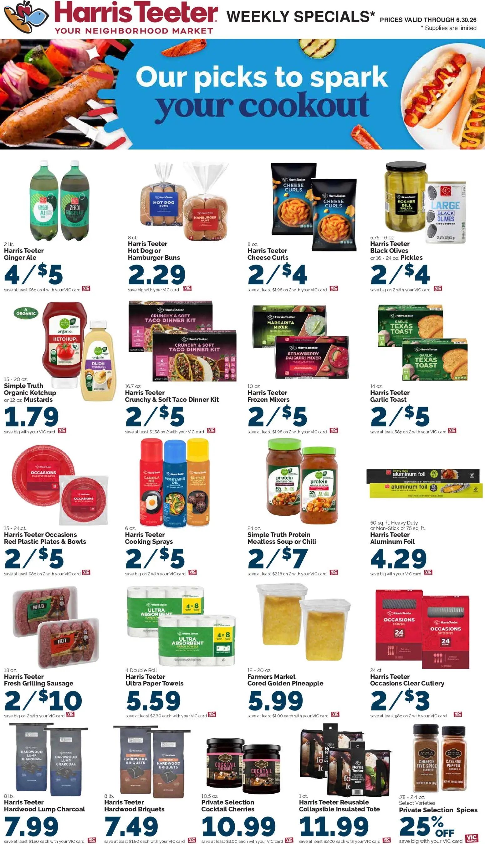 Harris Teeter Weekly Ad - valid from 06/24/2026 | Page: 14 | Products: Ginger, Spices, Sausage, Dill