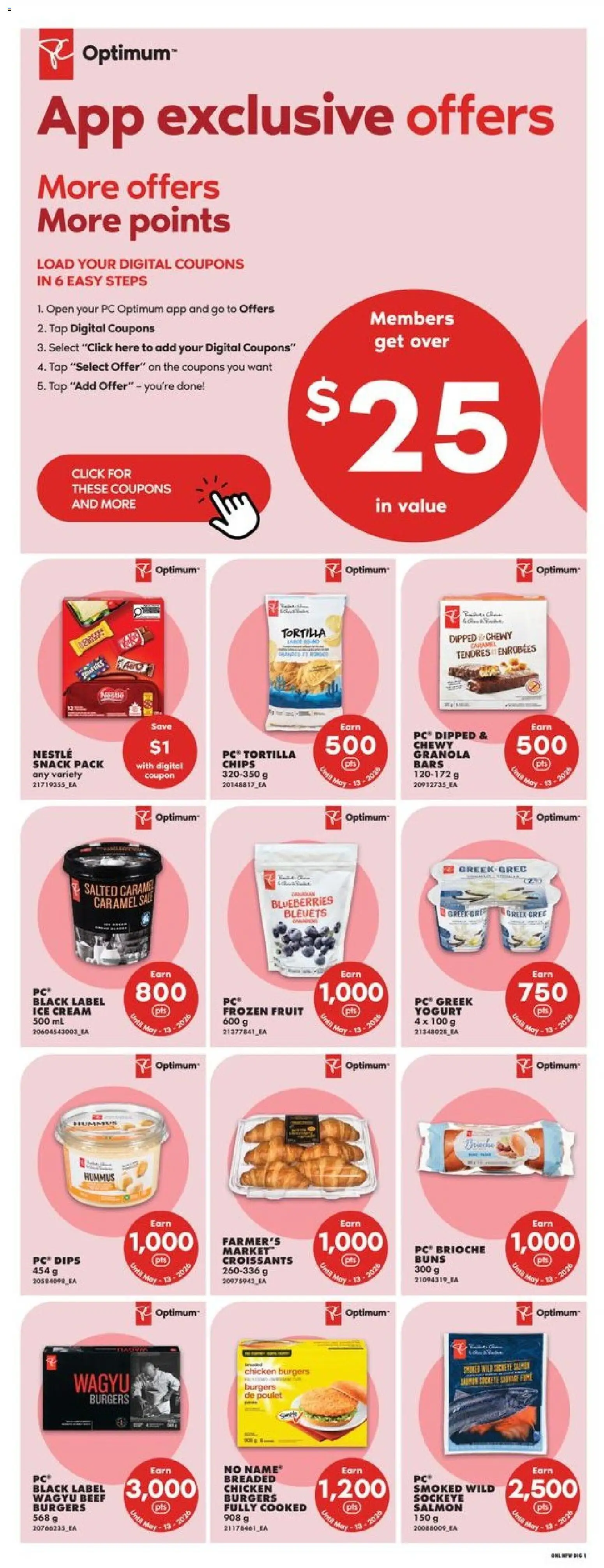 No Frills flyer valid from 07.05.2026 | Page: 14 | Products: Beef, Cream, PC, Yogurt