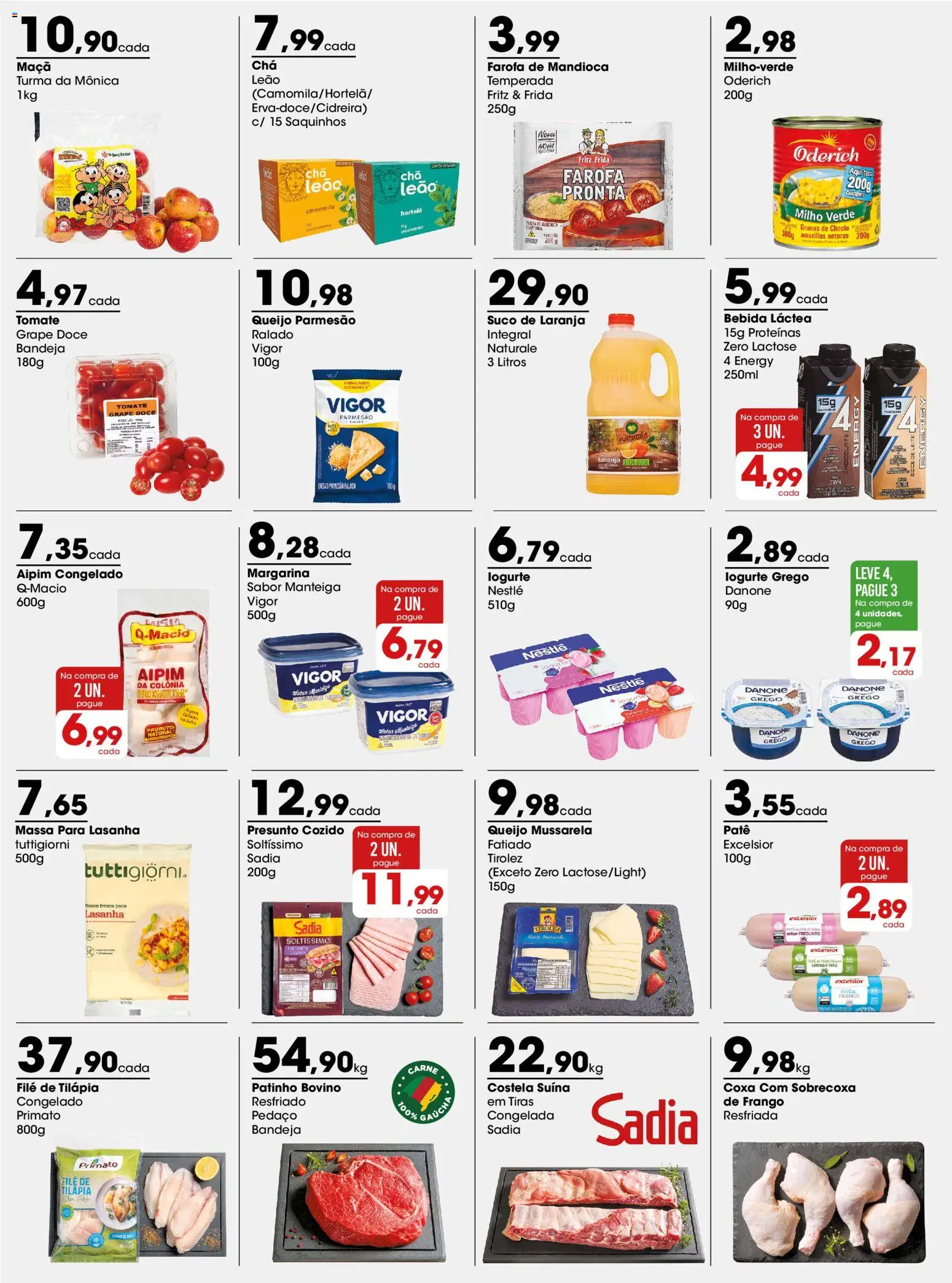 Zaffari Folheto - válido de 31/08/2026 | Página: 2 | Produtos: Queijo, Massa, Doce de leite, Filé de tilápia
