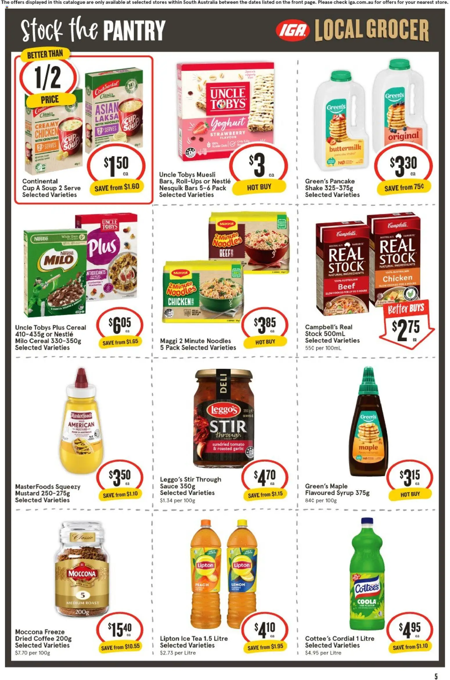 IGA catalogue - valid from 08/07/2026 | Page: 6 | Products: Chicken, Cereal, Sauce, Lemon