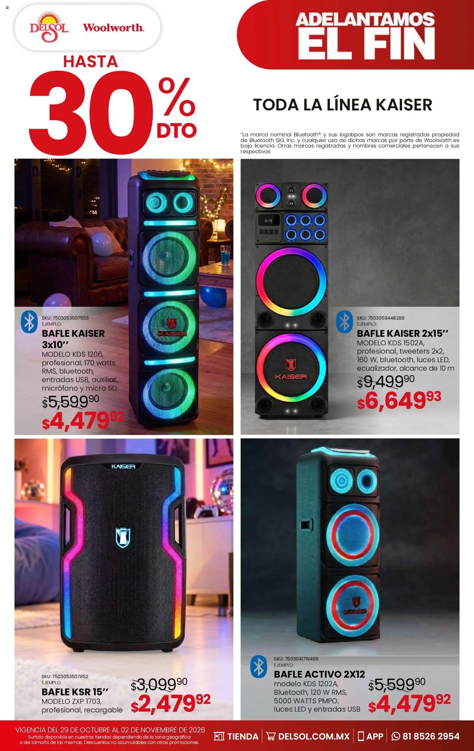 Nuevas ofertas de Del Sol y Woolworth válidas en toda la República Mexicana desde el 29/10/2026. ¡Encuentra las mejores ofertas en Del Sol y Woolworth Buen Fin! | Página: 11