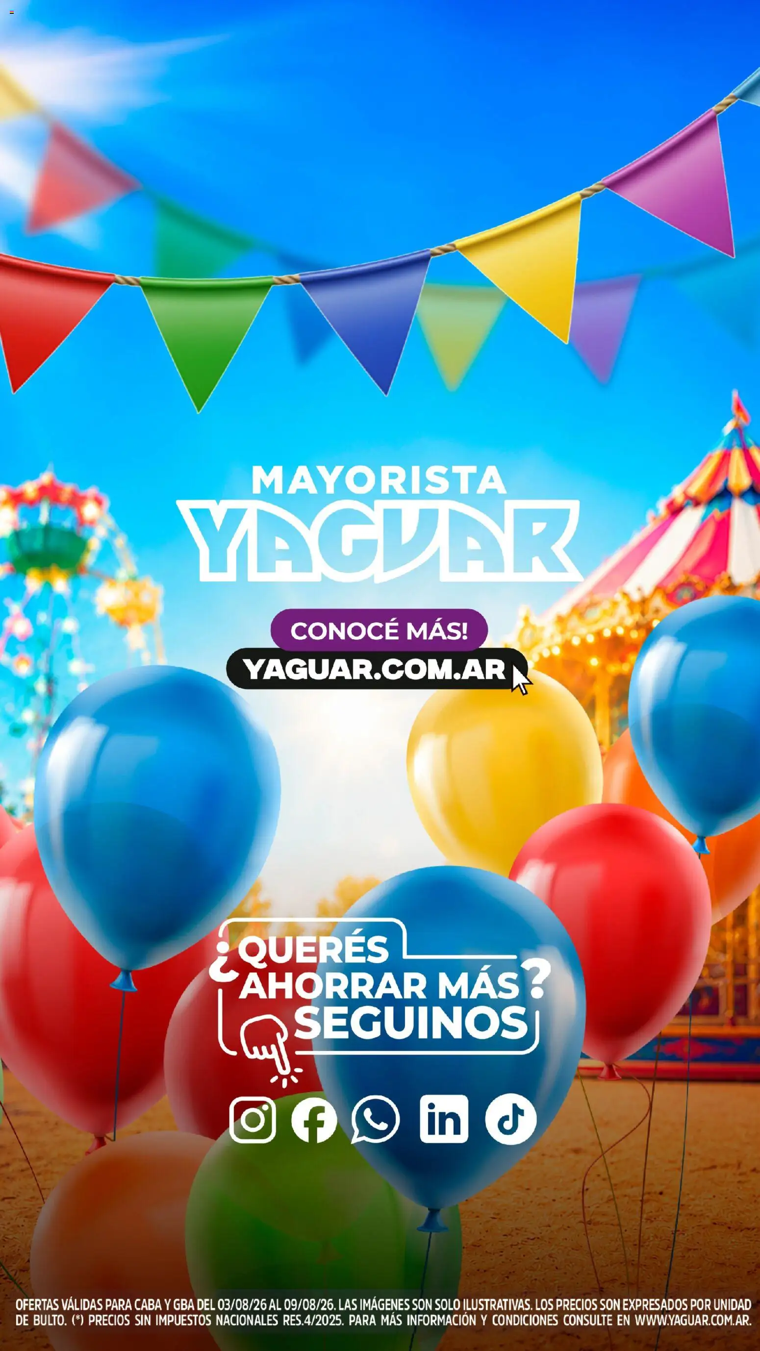 Yaguar - Oferta semanal Parque Chacabuco │ válido desde el 03/08/2026 | Página: 6