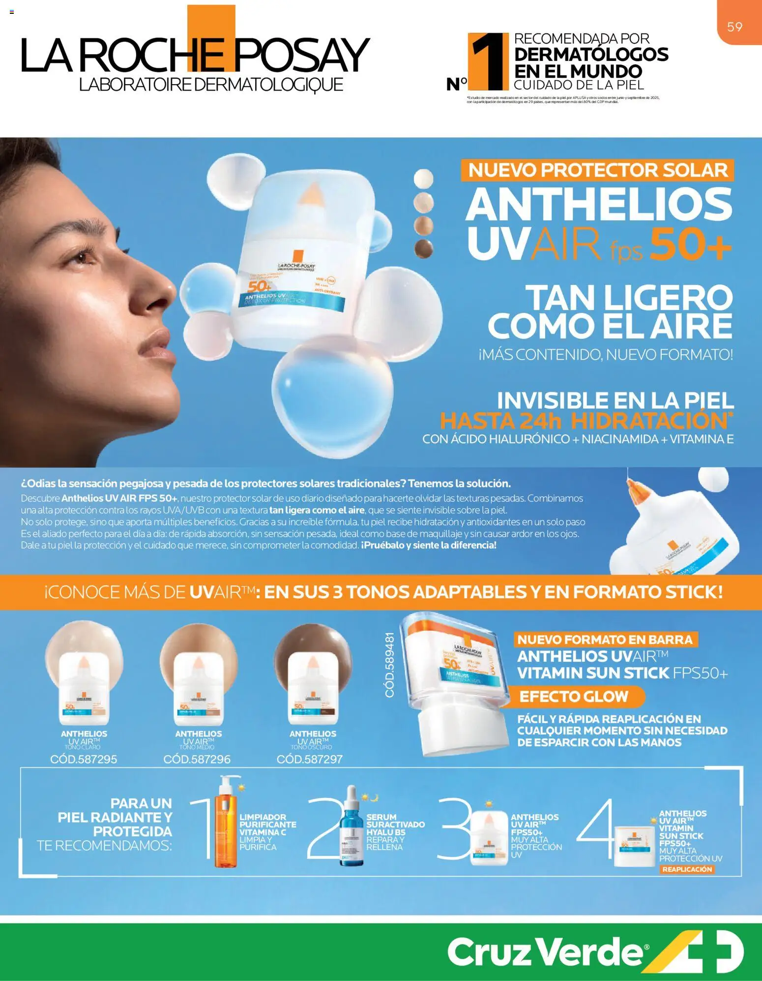 Cruz Verde - Dermocosmética │ válido desde el 31.08.2026 | Página: 59 | Productos: Protectores, Maquillaje, Protector solar, Serum