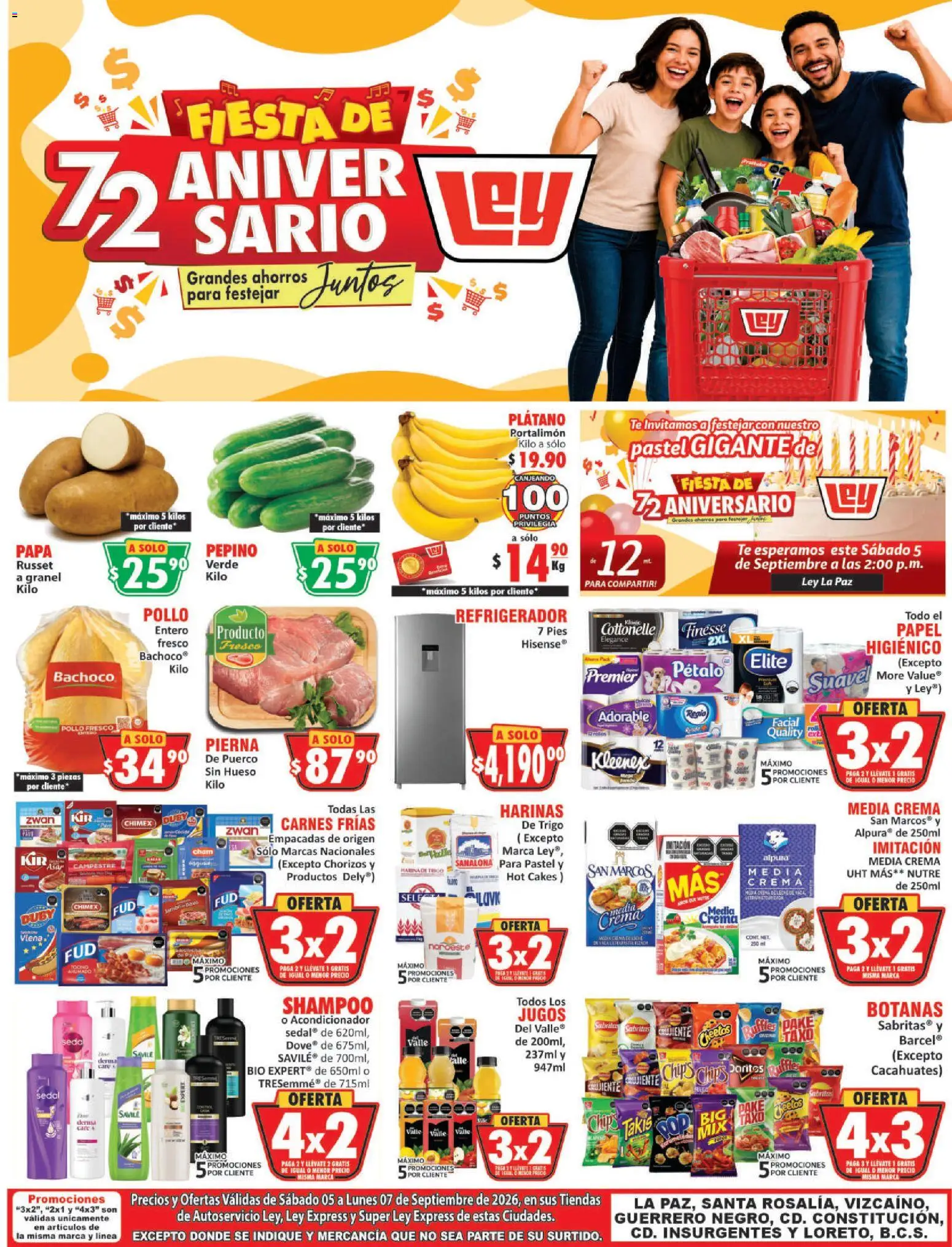 Nuevas ofertas de Casa Ley válidas en toda la República Mexicana desde el 05/09/2026. ¡Encuentra las mejores ofertas en Casa Ley folleto Autoservicio La Paz, BCS! | Página: 2