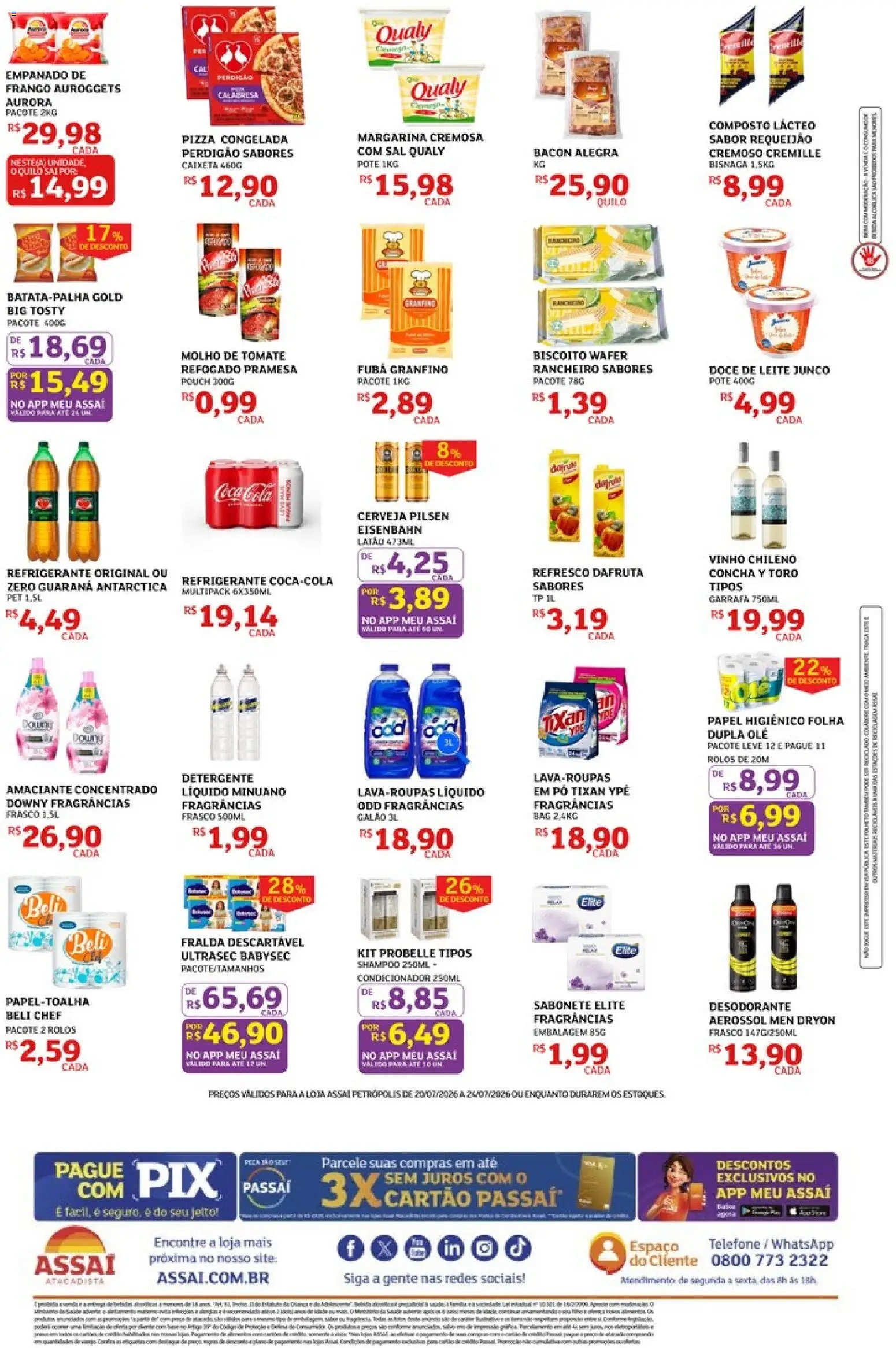 Assaí Atacadista Folheto - válido de 20/07/2026 | Página: 2 | Produtos: Refresco, Cerveja, Refrigerante, Frango