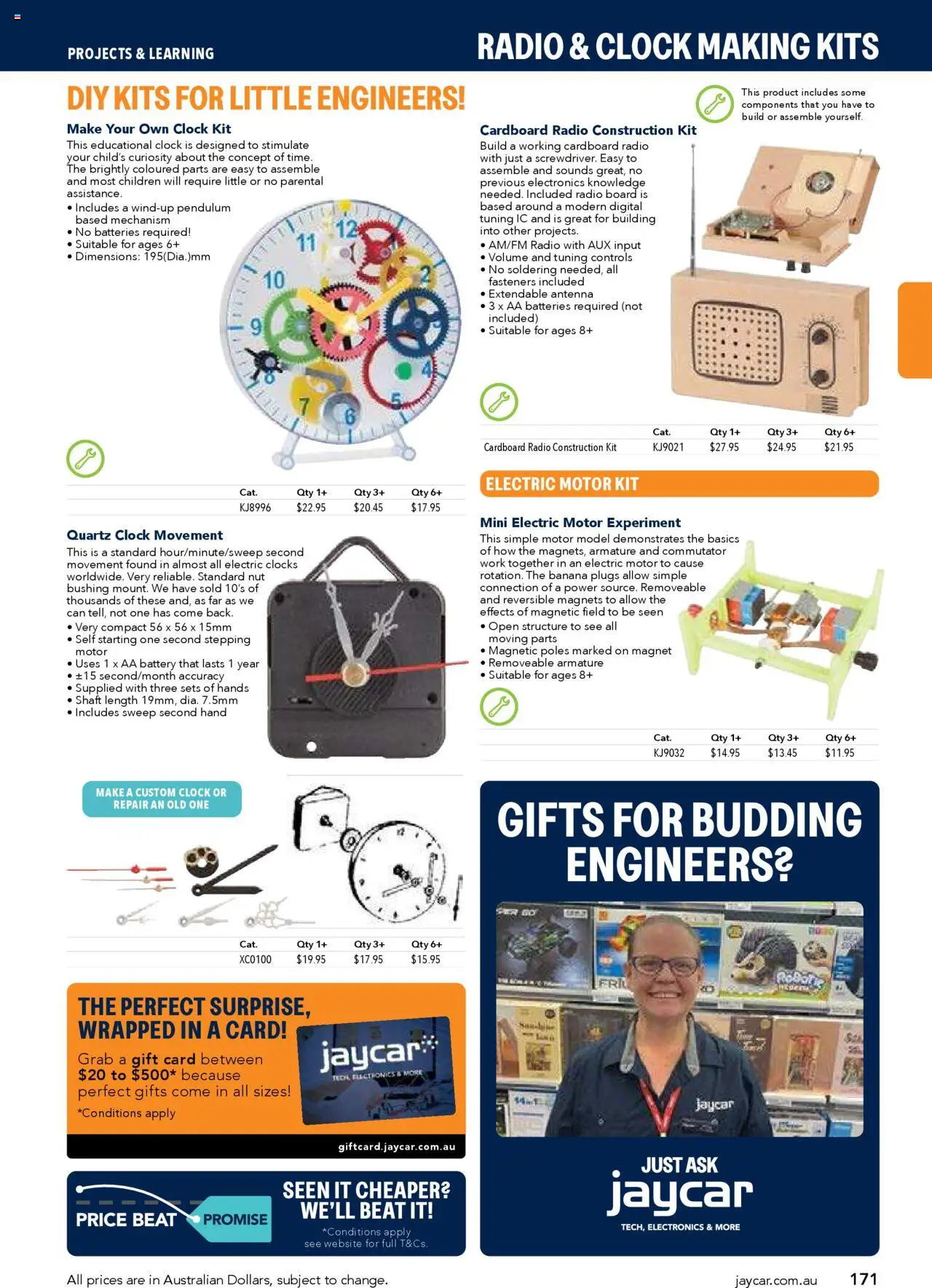 Jaycar catalogue - valid from 09/07/2025 | Page: 171 | Products: AA battery, Kits, Antenna, Batteries