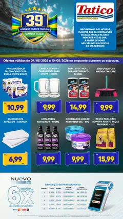 Tatico - Ofertas da semana - Pré-Visualização do folheto da loja Tatico, válido de 04.05.2026 | Página: 10 | Produtos: Caneca, Pneus, Papel higiênico, Vassoura
