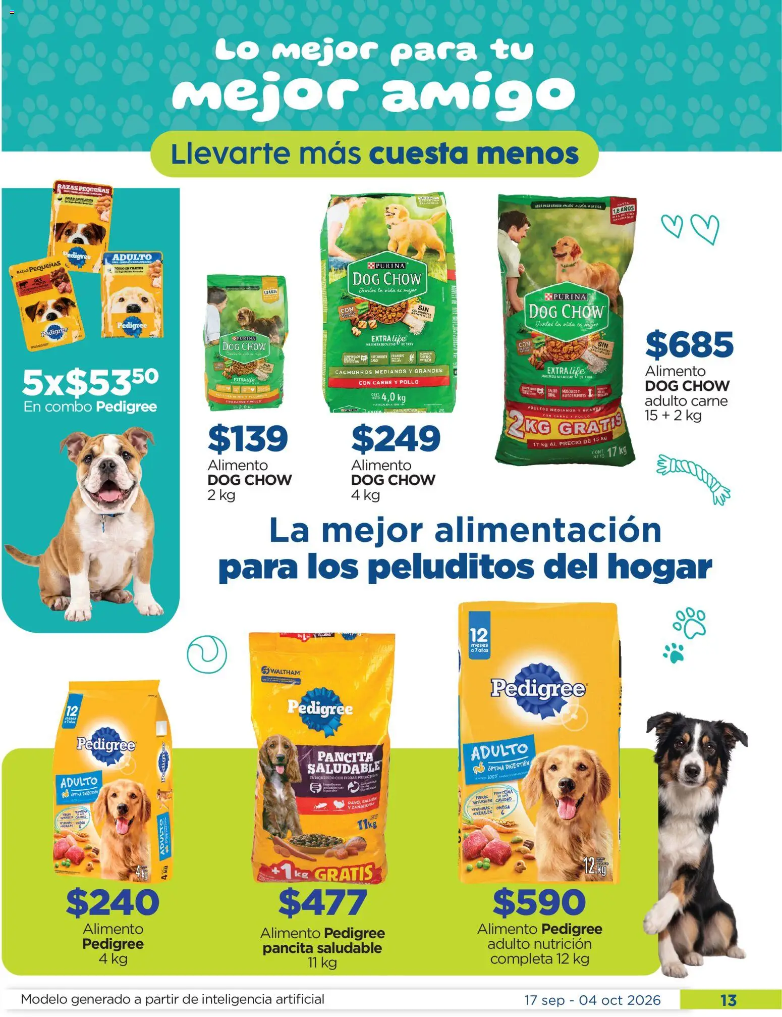 Nuevas ofertas de Chedraui válidas en toda la República Mexicana desde el 17/09/2026. ¡Encuentra las mejores ofertas en Chedraui folleto Cuida lo que más amas! | Página: 13 | Productos: Pollo, Salmón, Carne, Omega