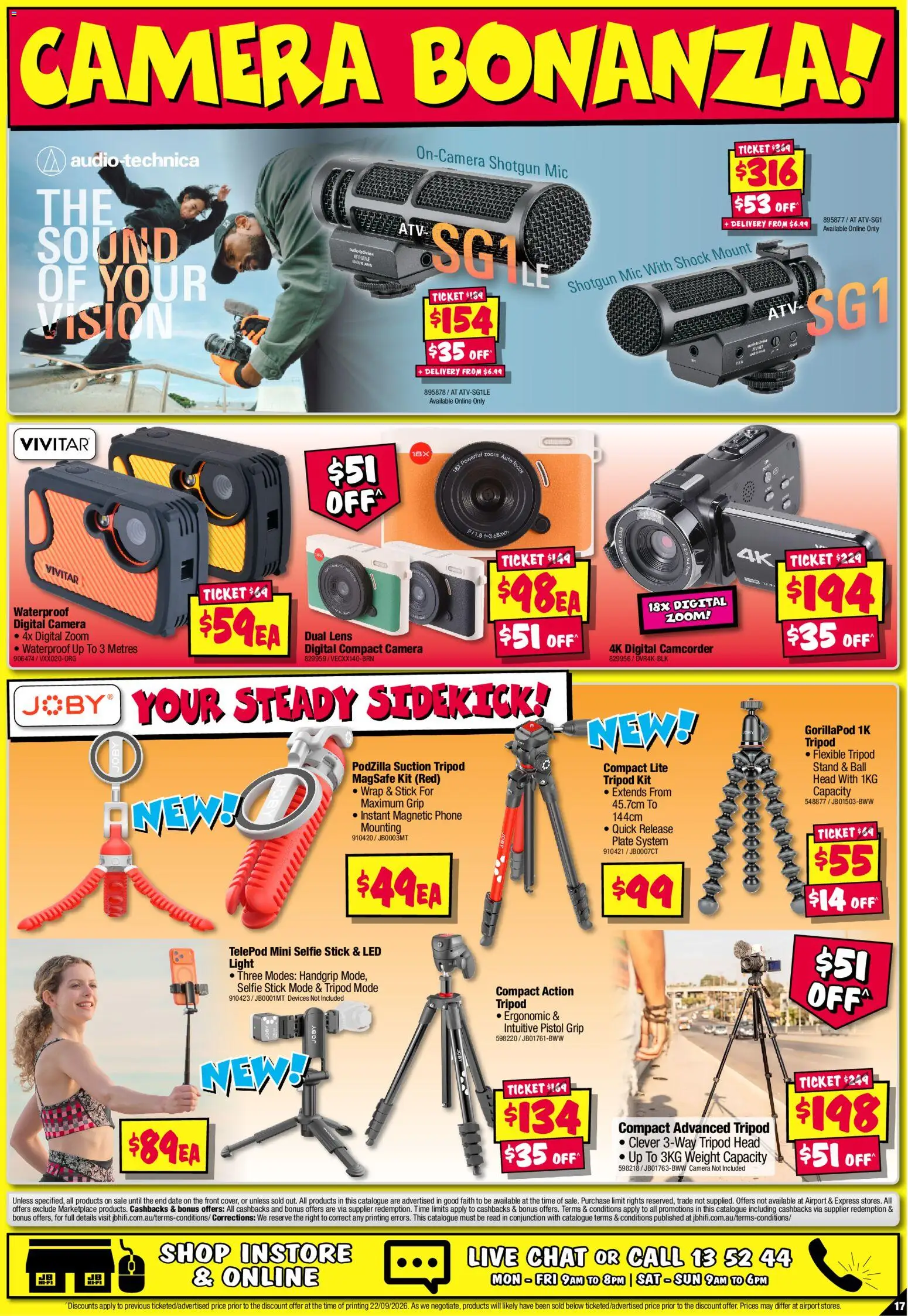JB Hi-Fi catalogue - valid from 01/10/2026 | Page: 17 | Products: Ergonomic, Date, Digital, Camera