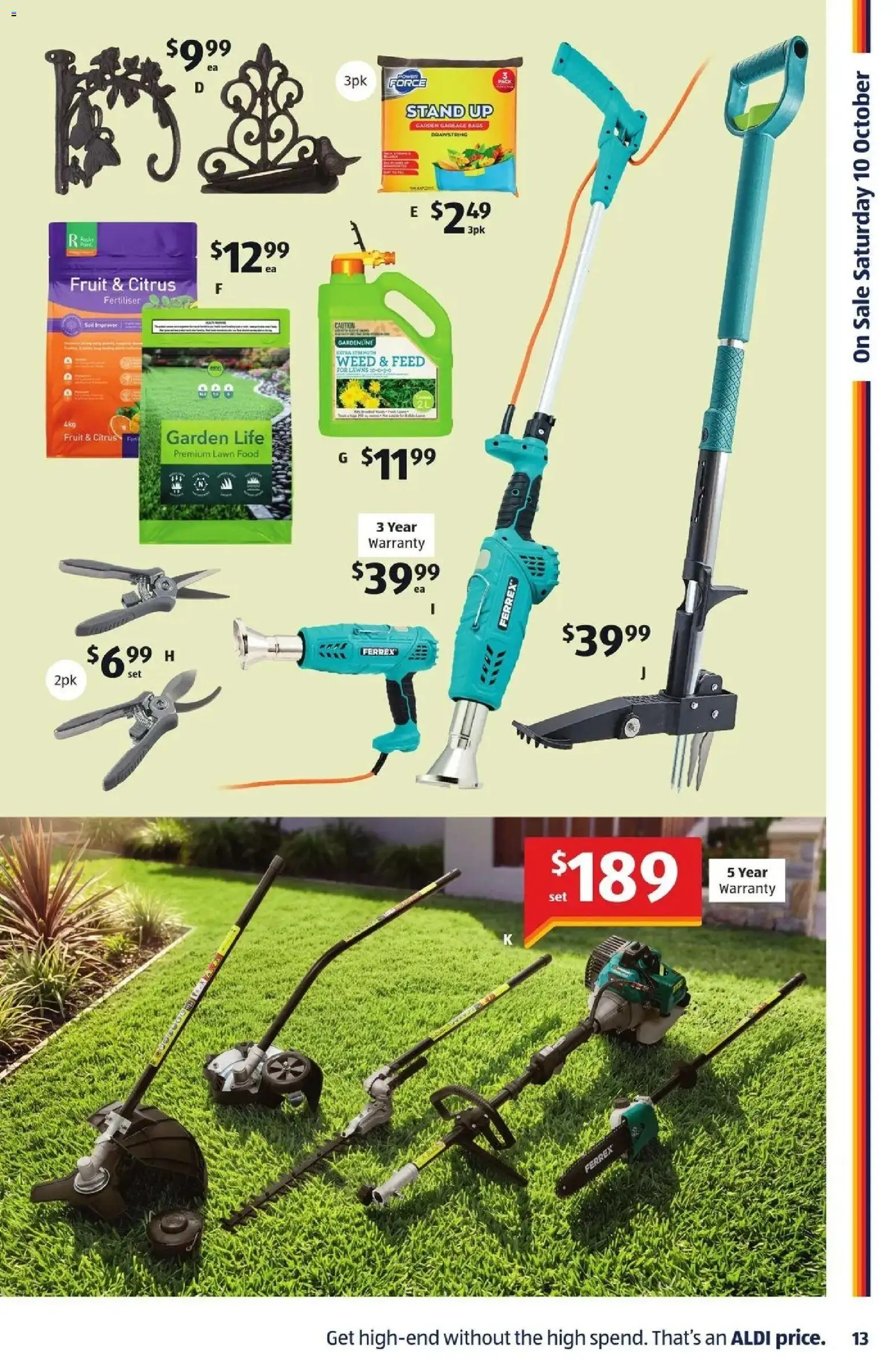 Aldi catalogue - valid from 07/10/2026 | Page: 13 | Products: Food, Garbage bags, Fruit, Citrus