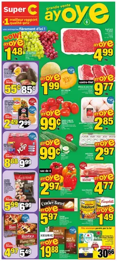 Preview of Super C weekly flyer / circulaire from shop Super C valid from Sep 3, 2026