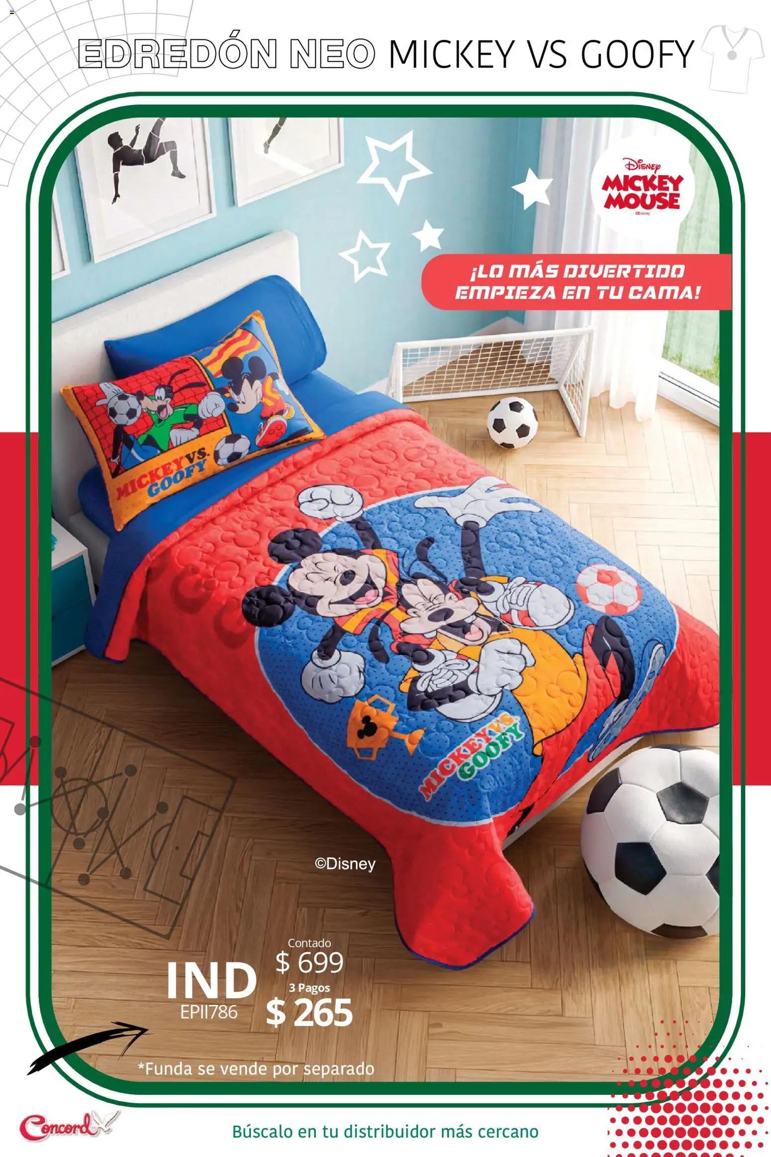 Nuevas ofertas de Colchas Concord válidas en toda la República Mexicana desde el 10/04/2026. ¡Encuentra las mejores ofertas en Colchas Concord catálogo Mundialista! | Página: 5 | Productos: Cama