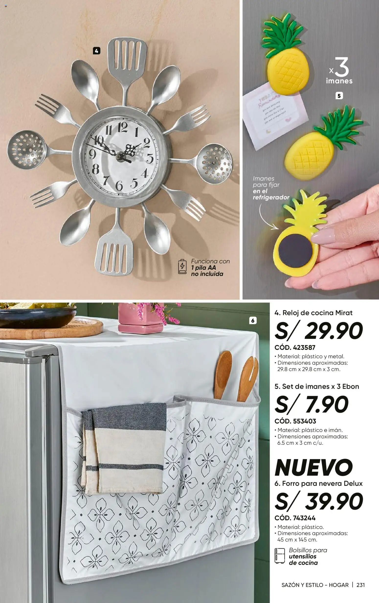 Catálogo Azzorti válido desde 18.05.2026 | Página: 233 | Productos: Reloj, Refrigerador, Cocina
