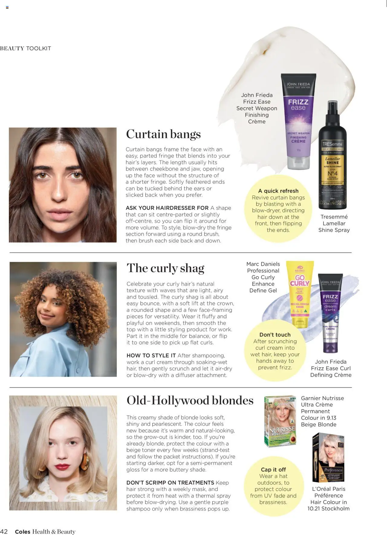 Coles catalogue - valid from 07.10.2025 | Page: 42 | Products: Cream, Hat, Cap, Toner