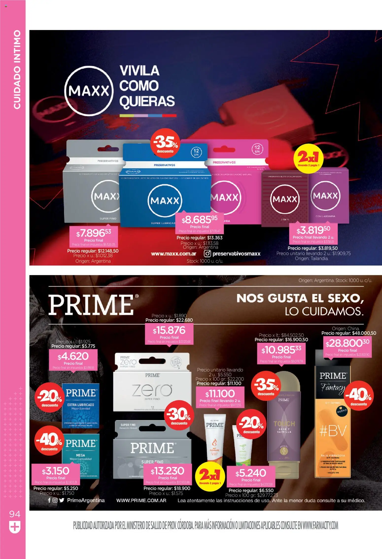 Farmacity catálogo │ válido desde el 30.04.2026 | Página: 94 | Productos: Preservativos