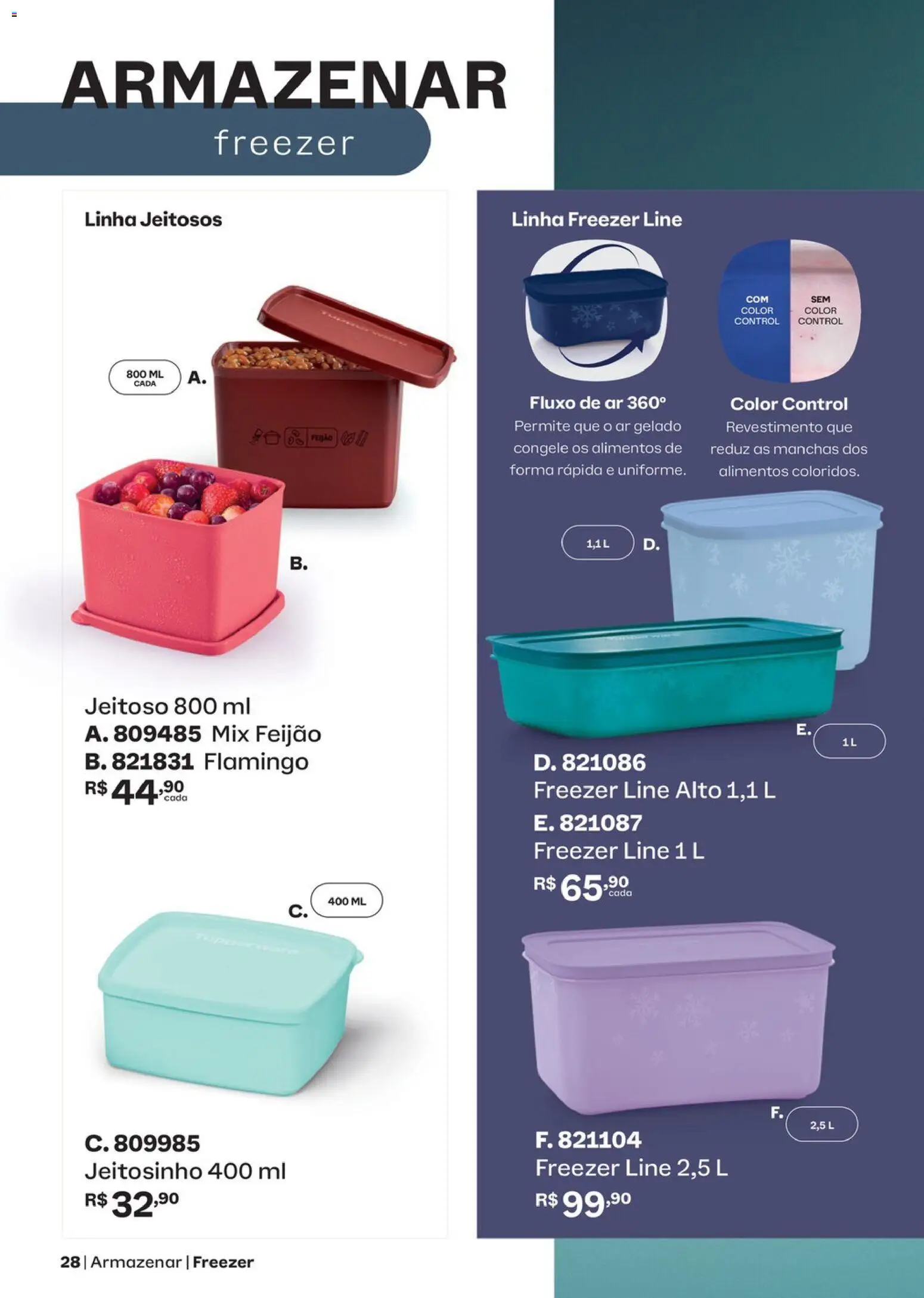Tupperware Folheto - válido de 01/09/2026 | Página: 28 | Produtos: Feijão, Freezer, Alimentos