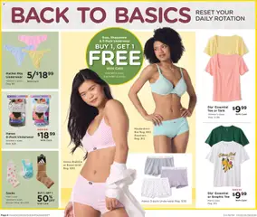 Preview of Fred Meyer weekly ads valid from 22.04.2026 | Page: 6 | Products: Underwear, Bra, Socks