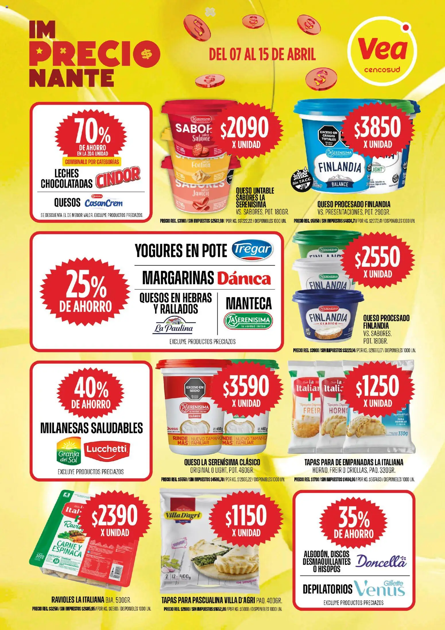 Vea ofertas │ válido desde el 07/04/2026 | Página: 7 | Productos: Horno, Carne, Salame, Espinaca